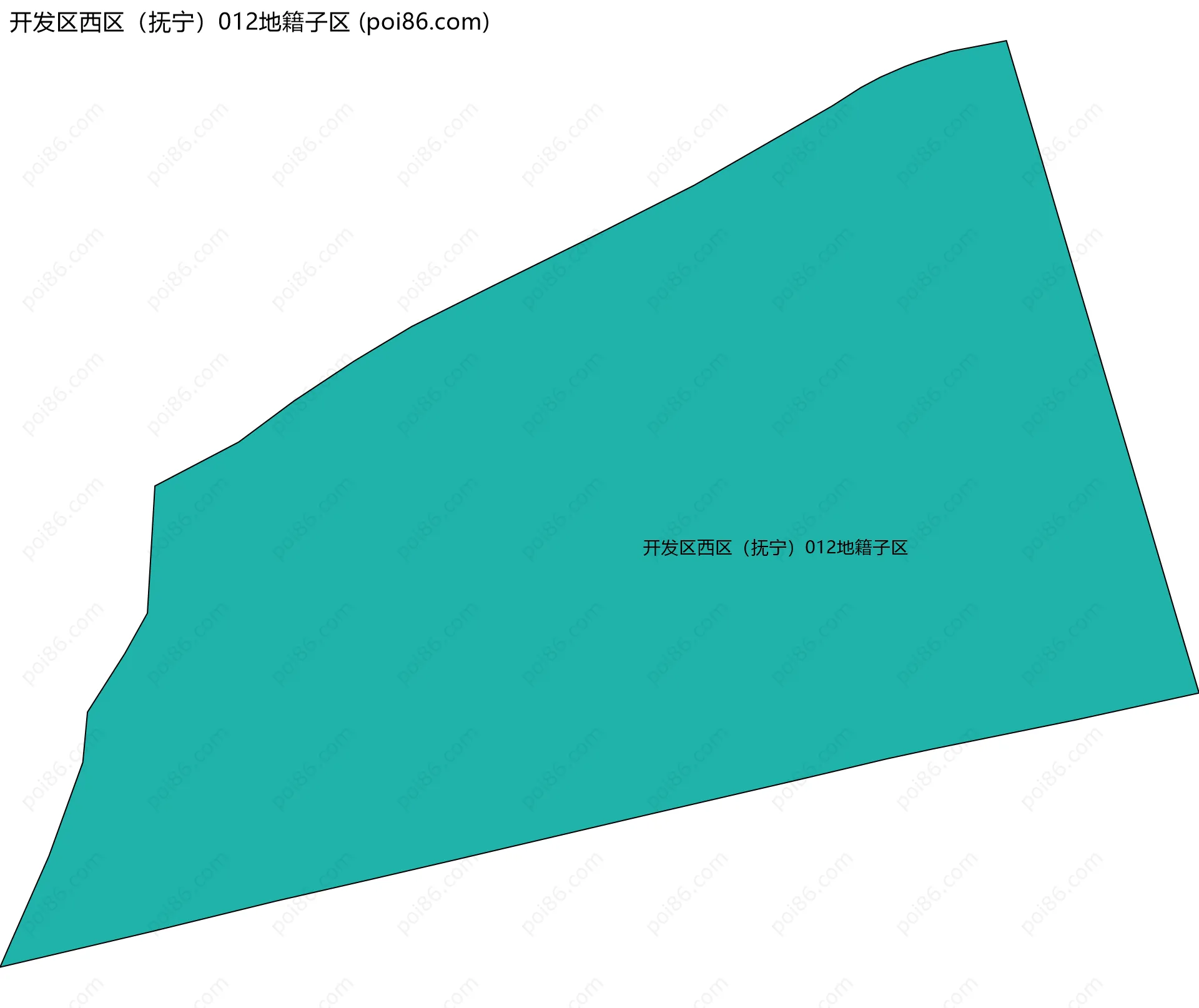 开发区西区（抚宁）012地籍子区边界地图