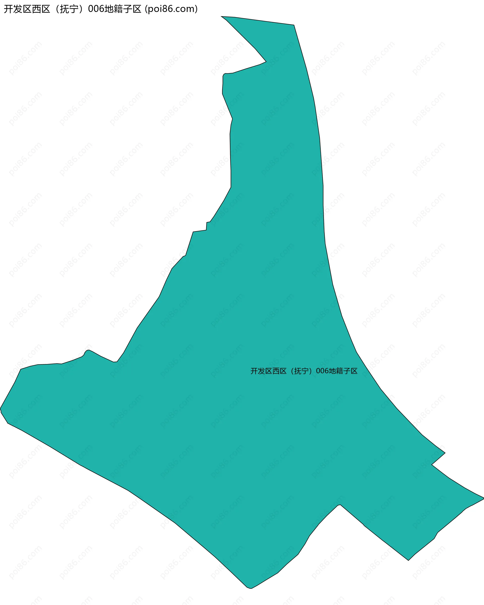 开发区西区（抚宁）006地籍子区边界地图