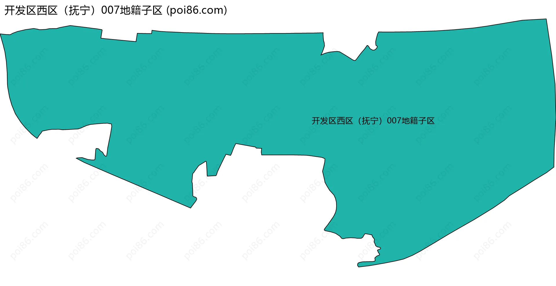 开发区西区（抚宁）007地籍子区边界地图