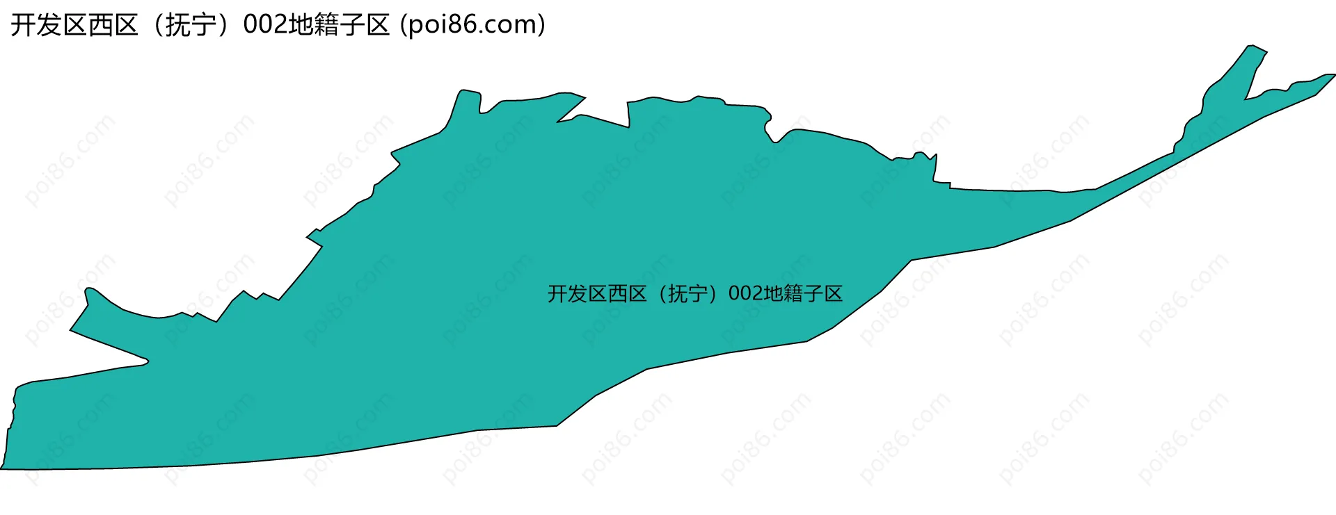 开发区西区（抚宁）002地籍子区边界地图