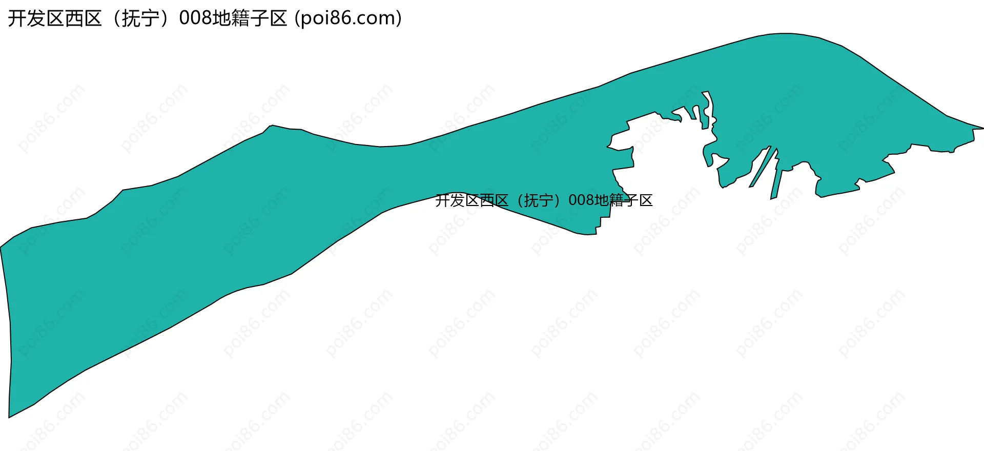 开发区西区（抚宁）008地籍子区边界地图