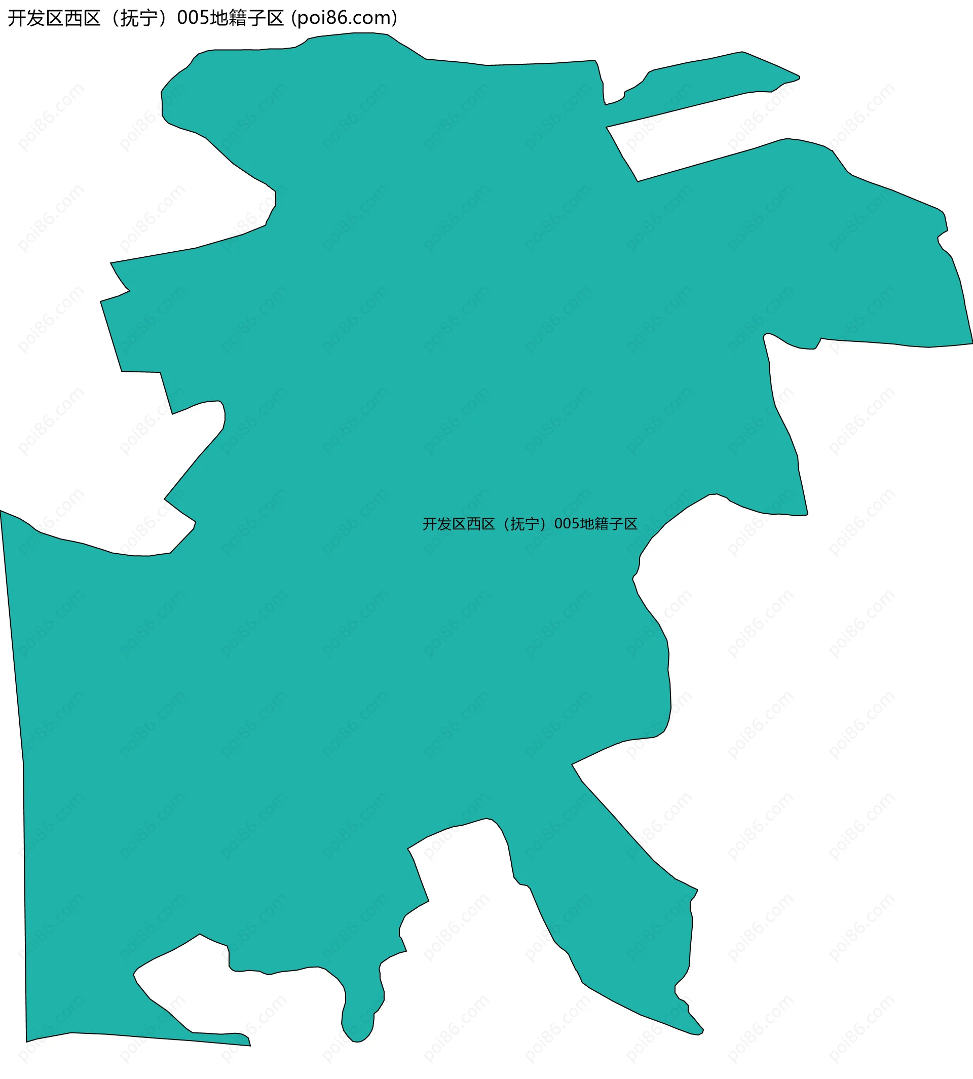 开发区西区（抚宁）005地籍子区边界地图