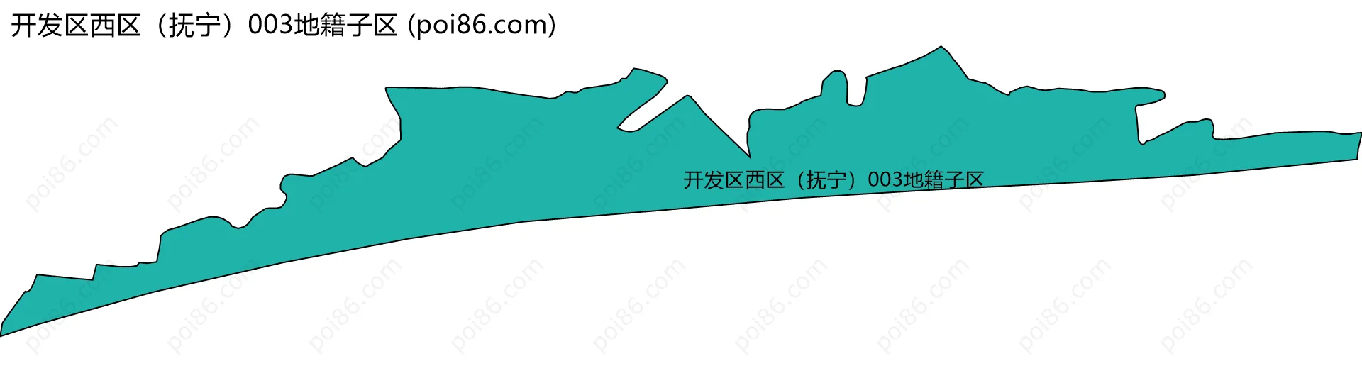 开发区西区（抚宁）003地籍子区边界地图