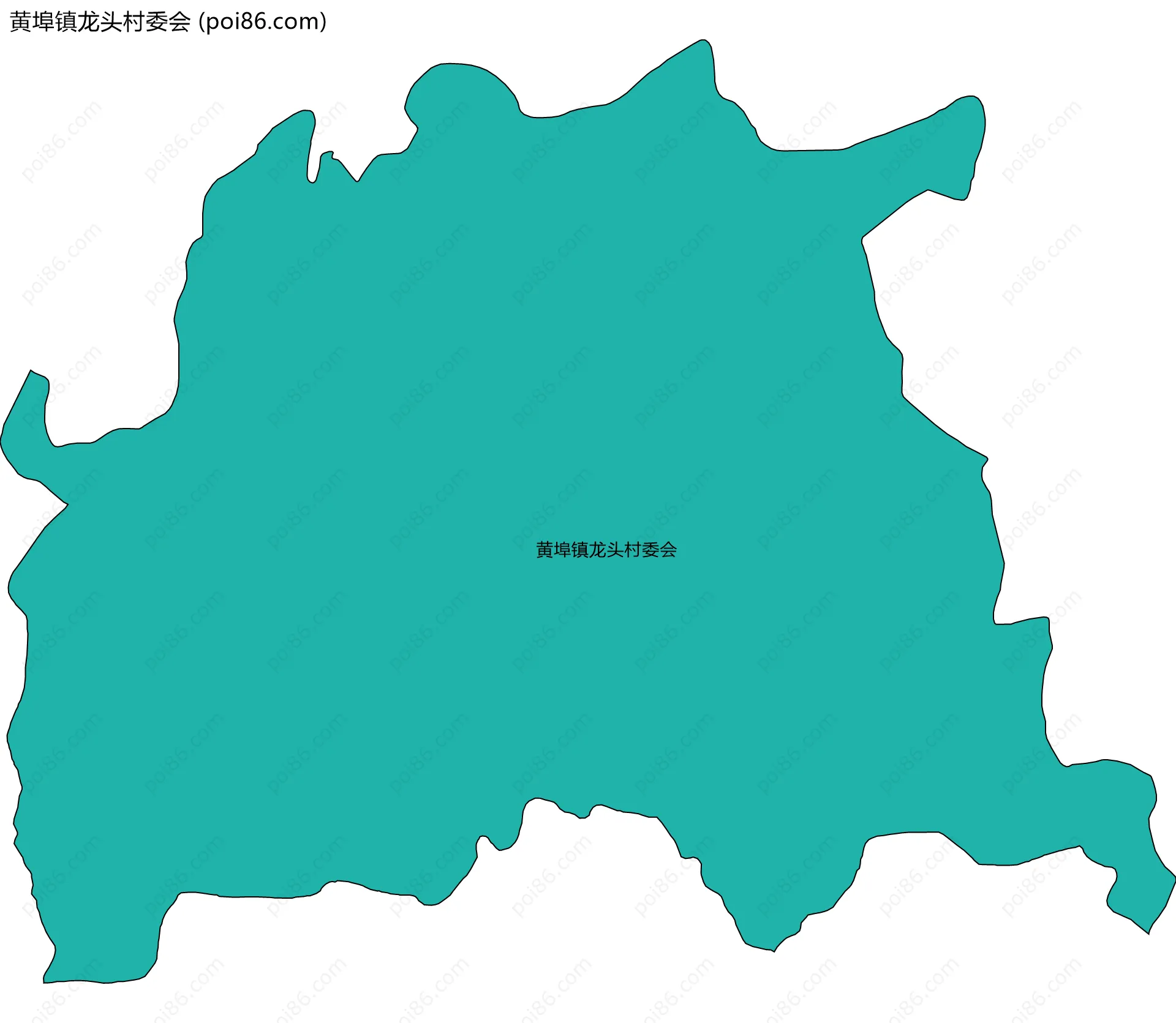 黄埠镇龙头村委会边界地图