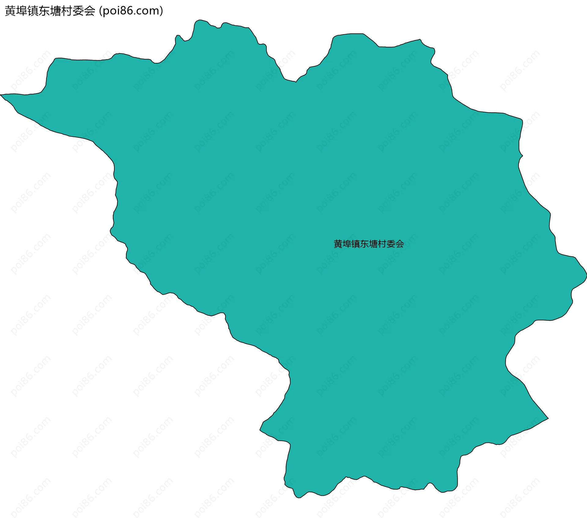 黄埠镇东塘村委会边界地图