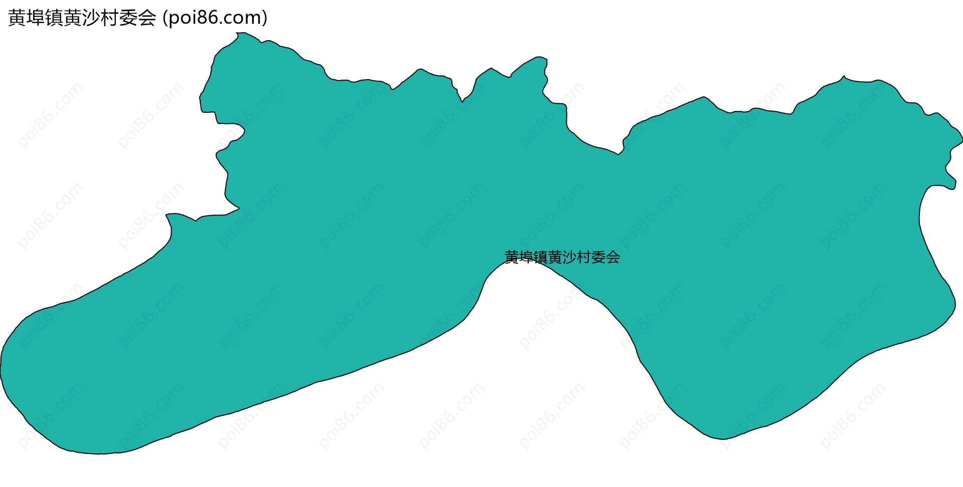 黄埠镇黄沙村委会边界地图