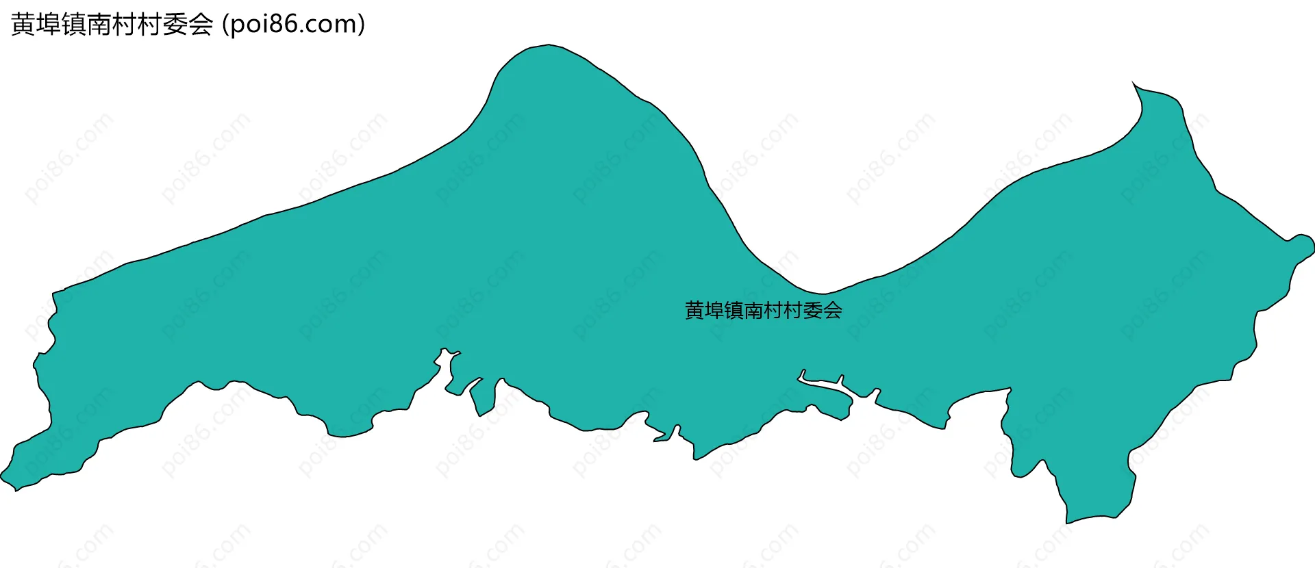 黄埠镇南村村委会边界地图