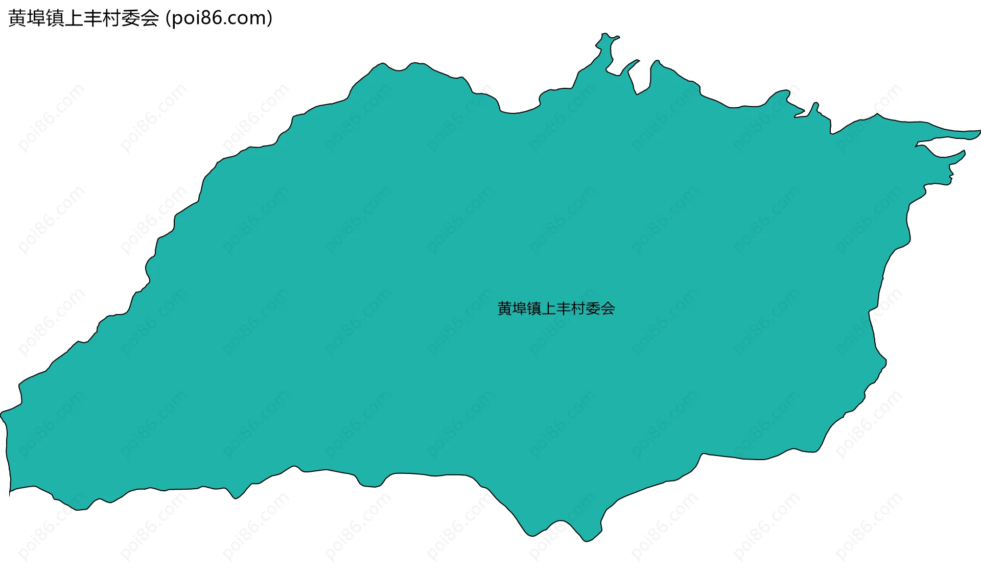 黄埠镇上丰村委会边界地图