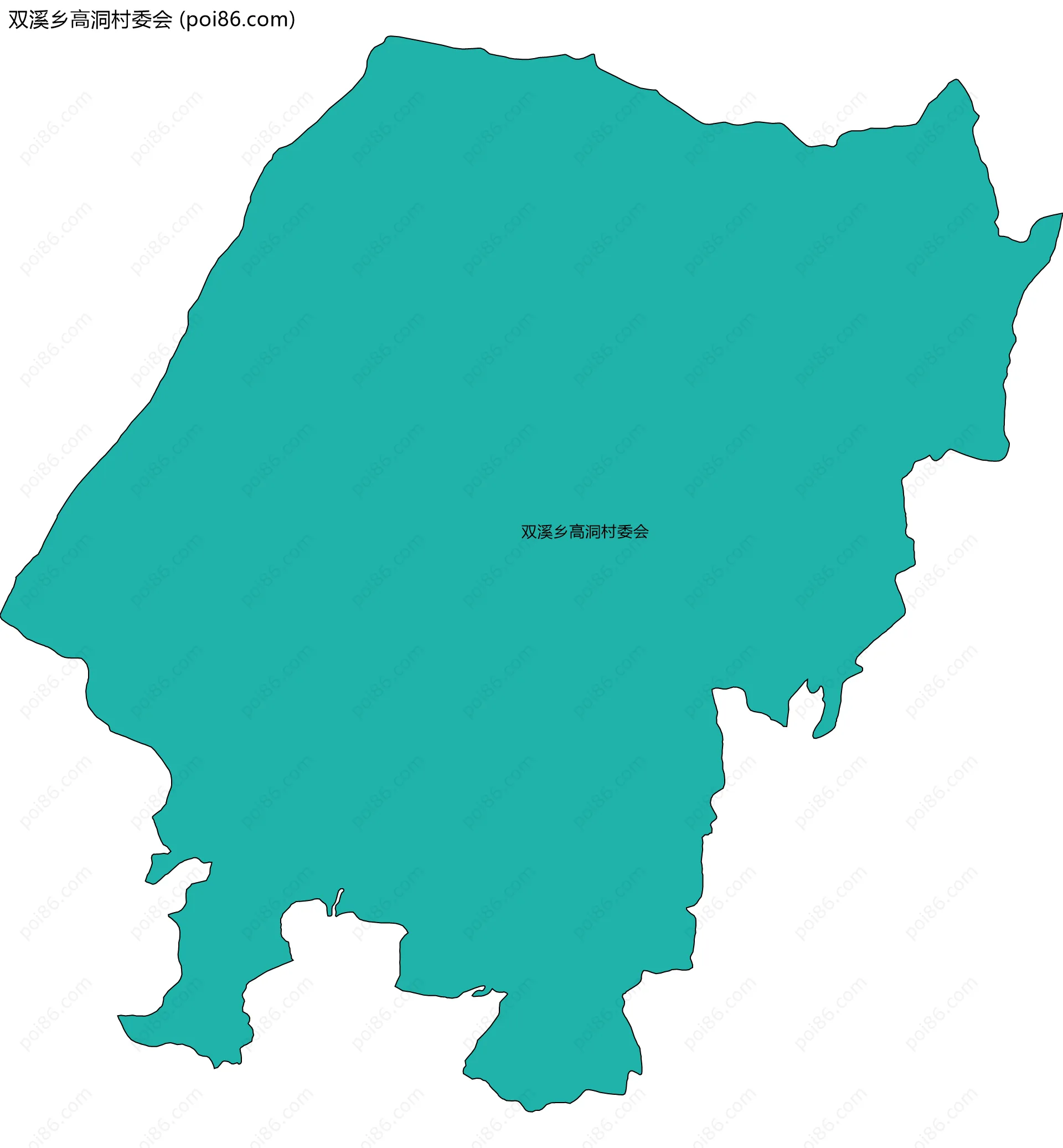双溪乡高洞村委会边界地图