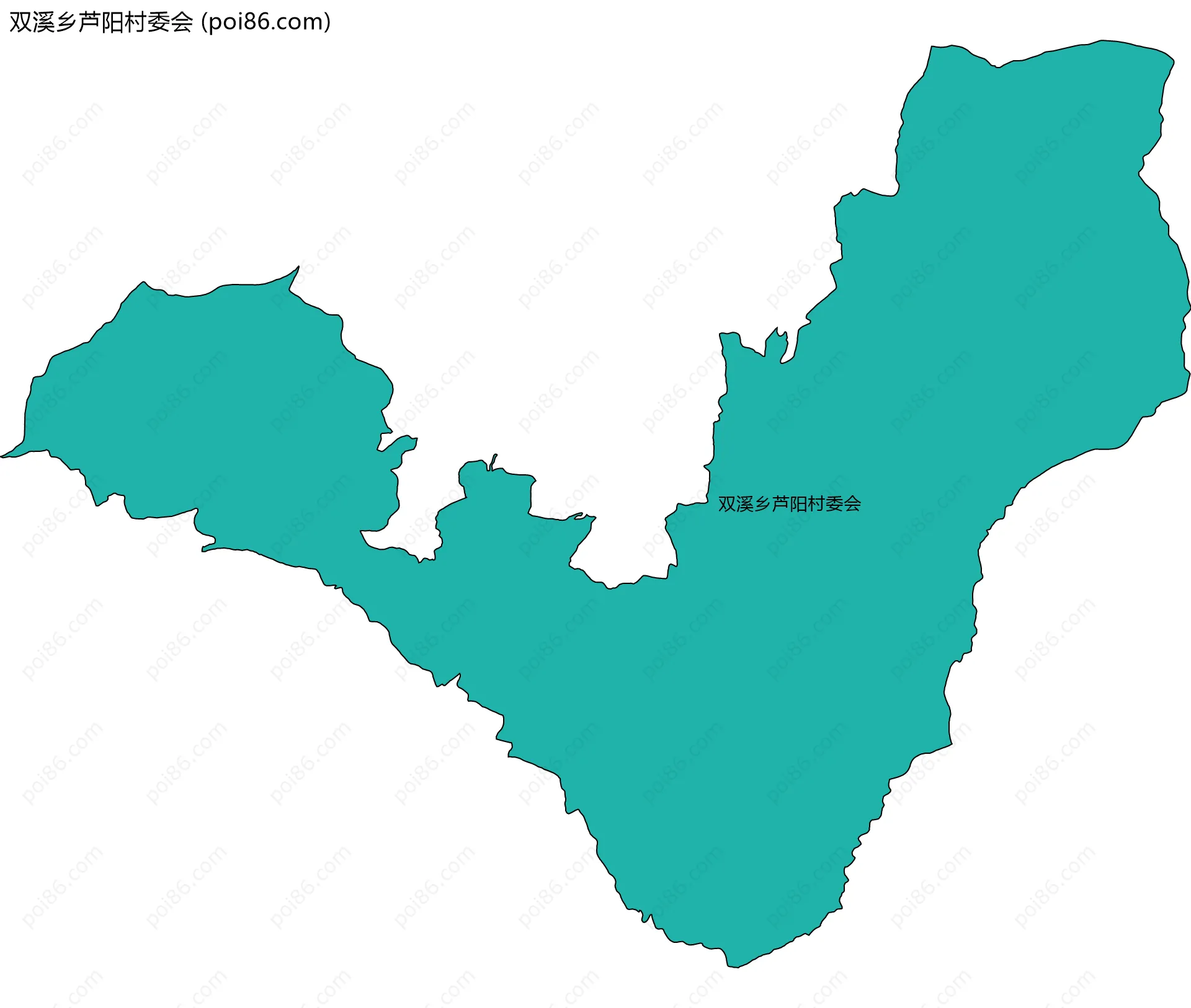 双溪乡芦阳村委会边界地图