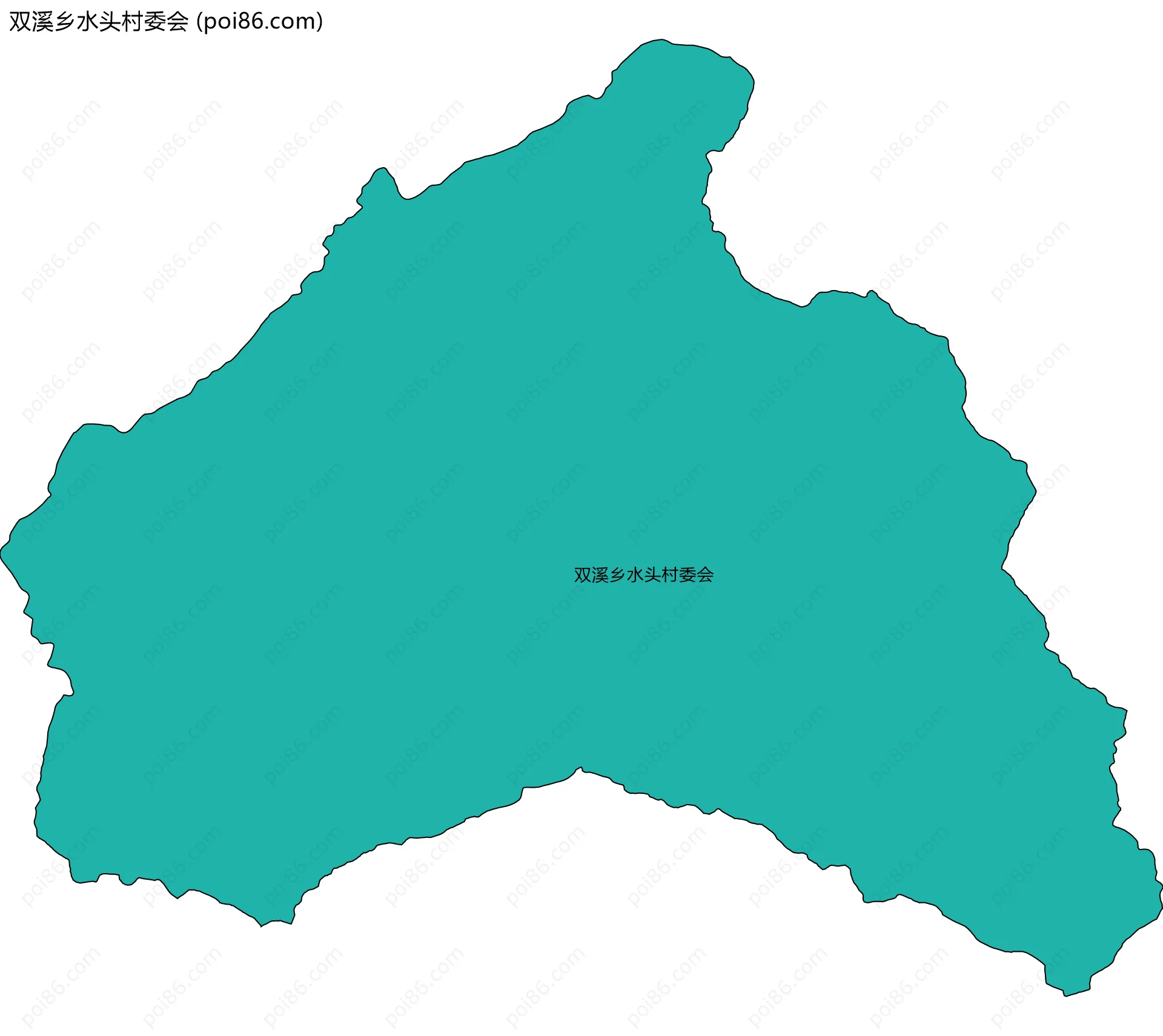 双溪乡水头村委会边界地图