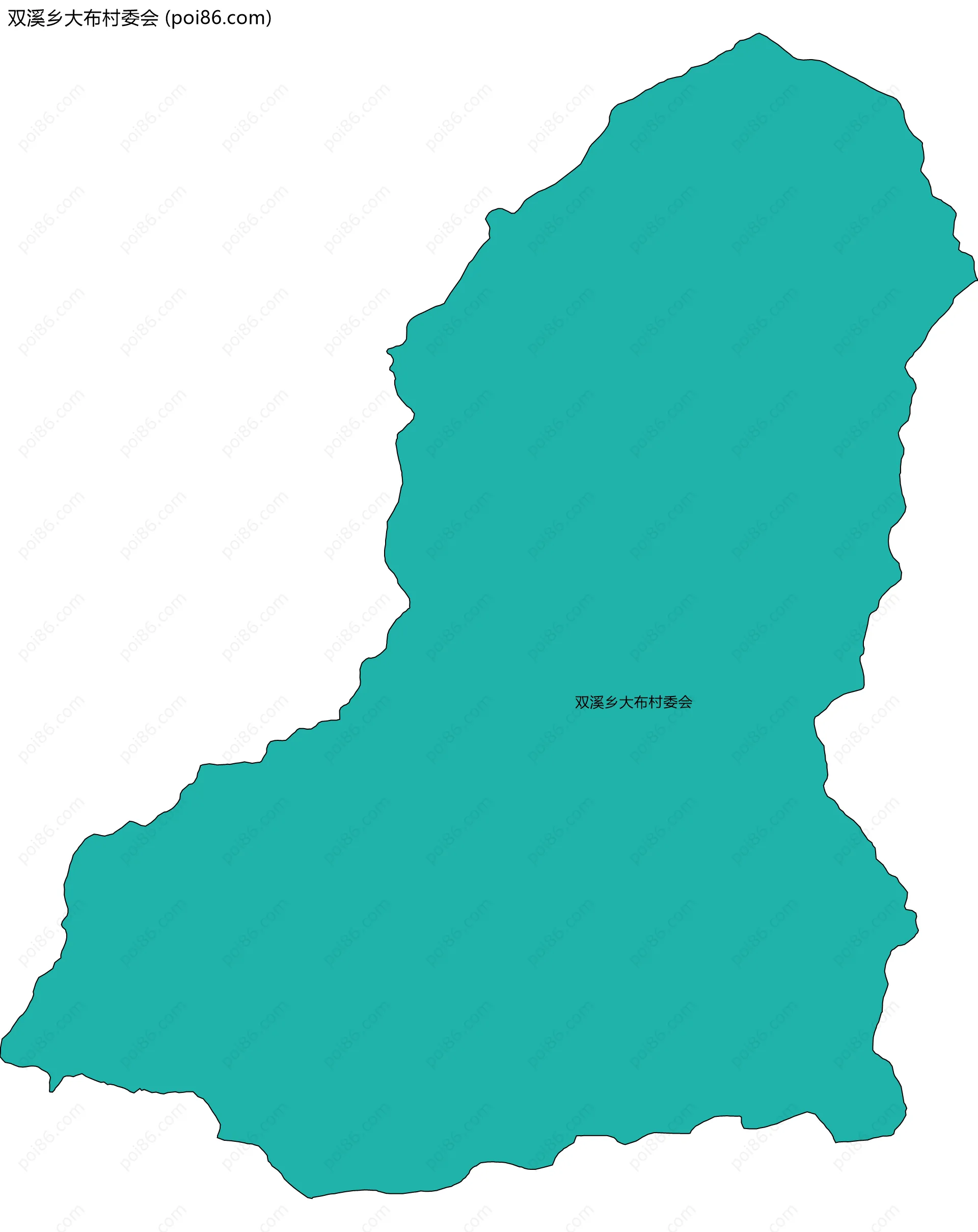 双溪乡大布村委会边界地图