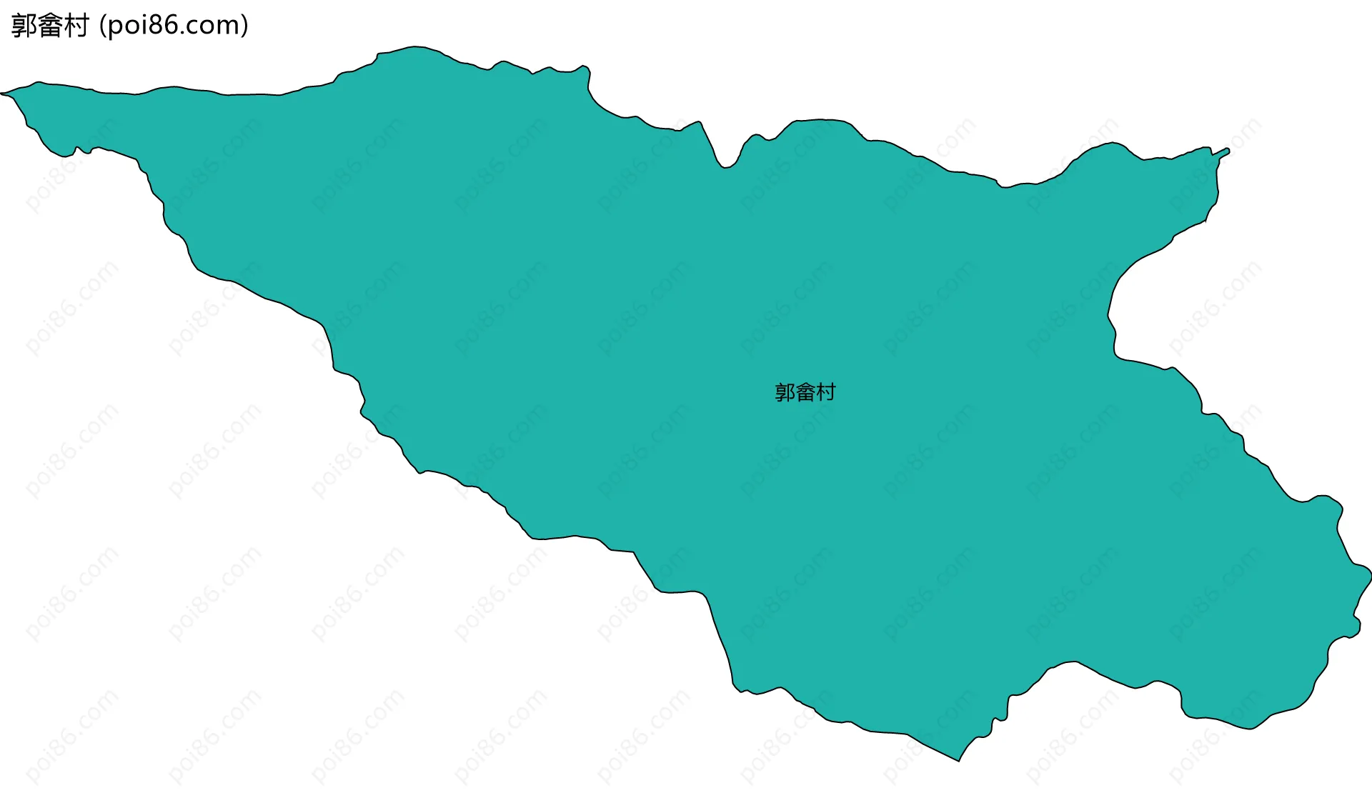 郭畲村边界地图