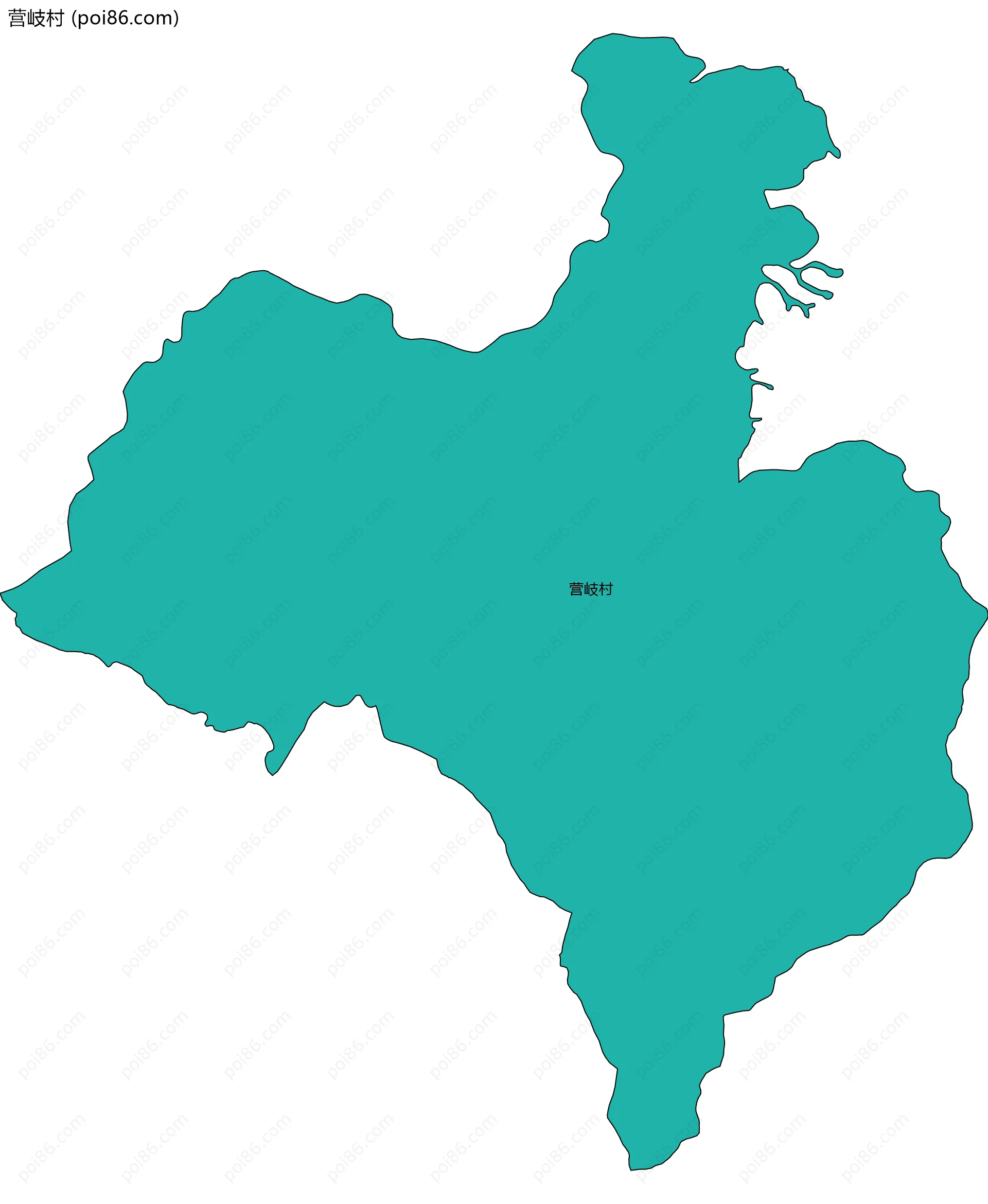 营岐村边界地图