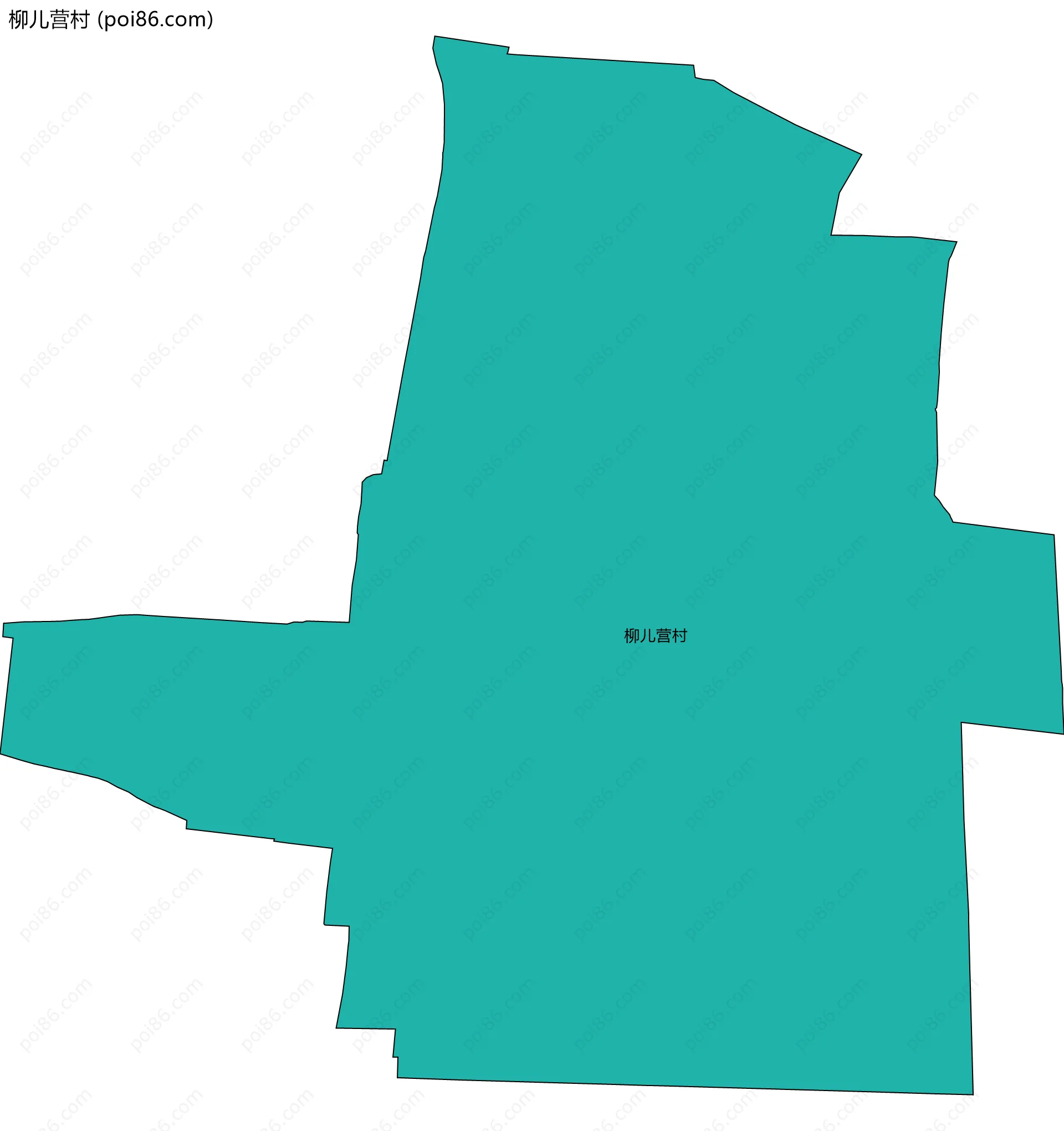 柳儿营村边界地图