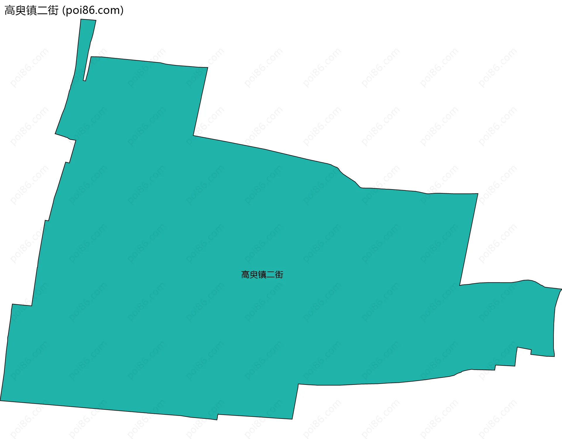 高臾镇二街边界地图