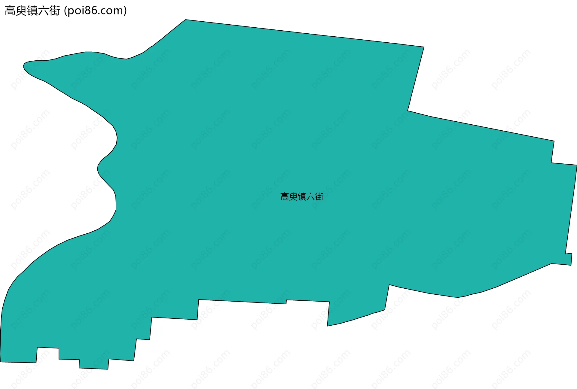 高臾镇六街边界地图