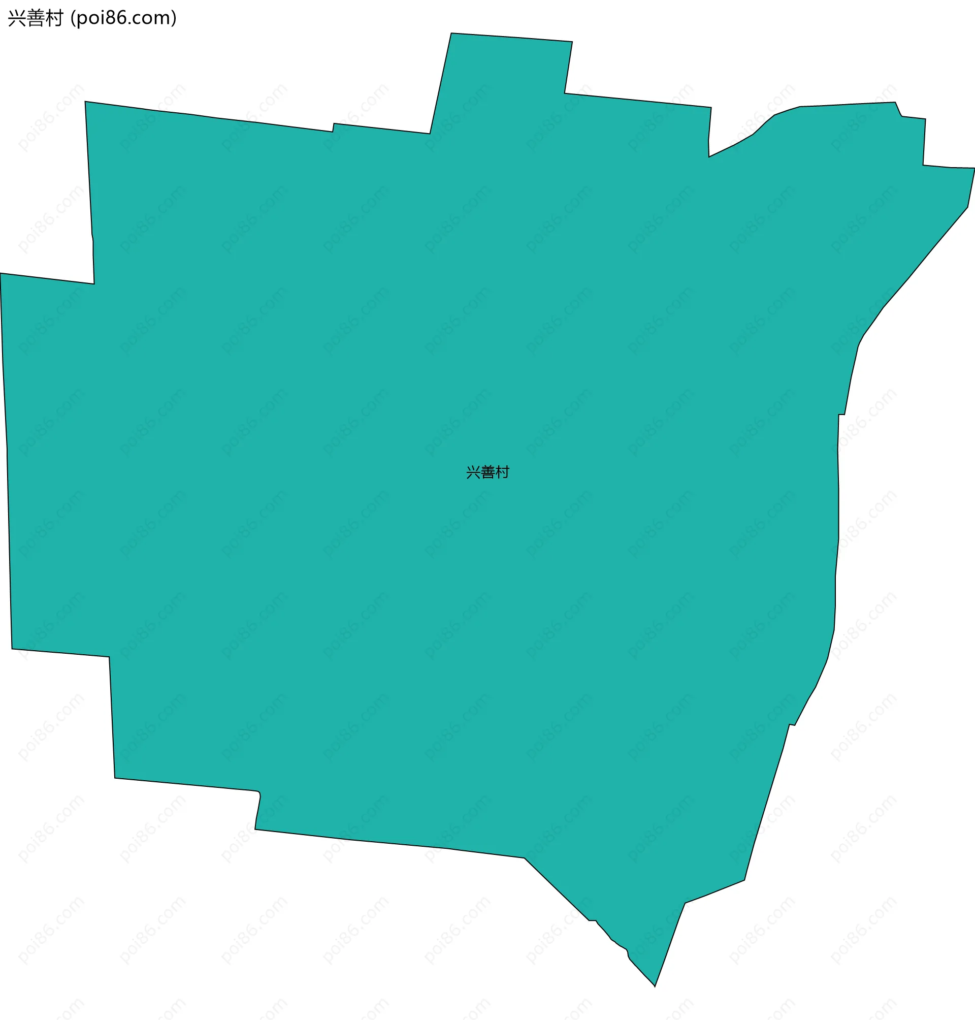 兴善村边界地图