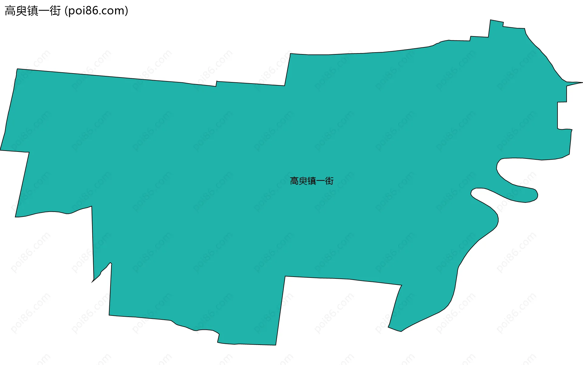 高臾镇一街边界地图