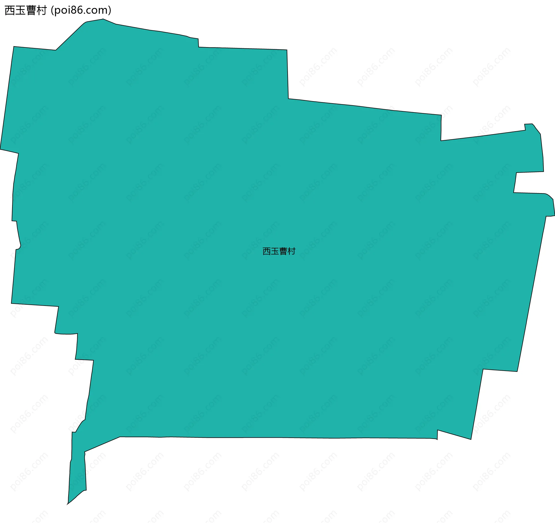 西玉曹村边界地图