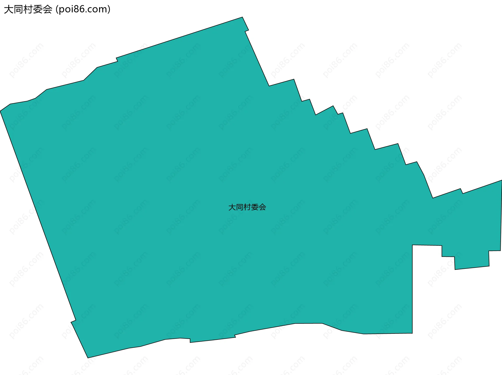 大同村委会边界地图
