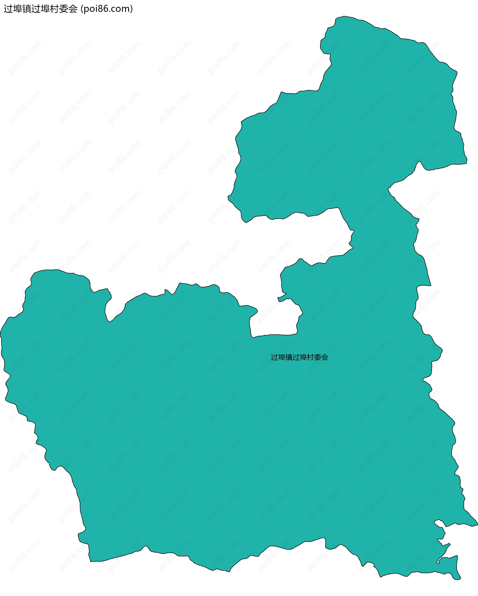 过埠镇过埠村委会边界地图