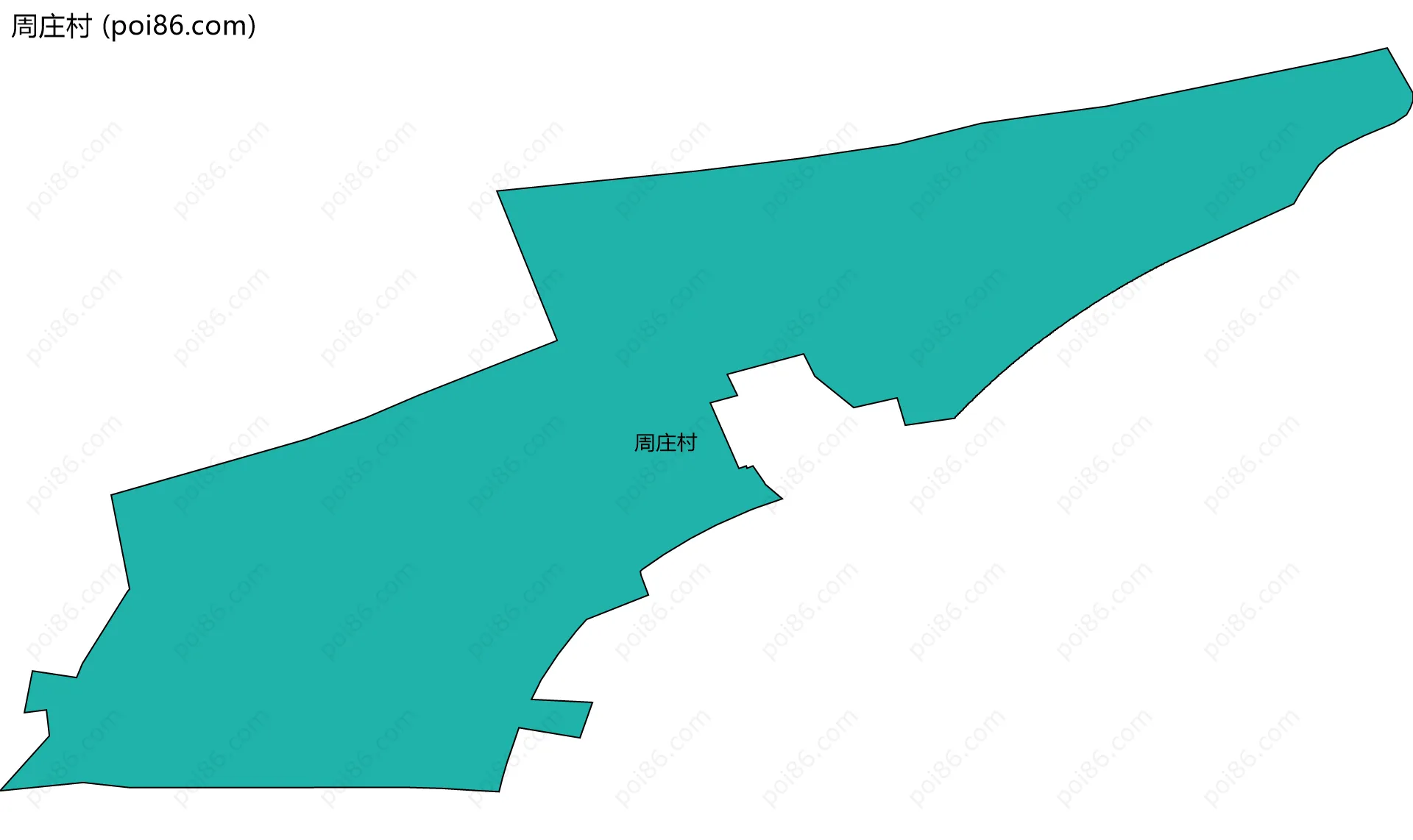 周庄村边界地图