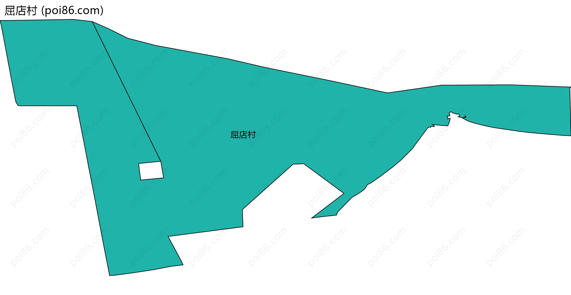 屈店村边界地图