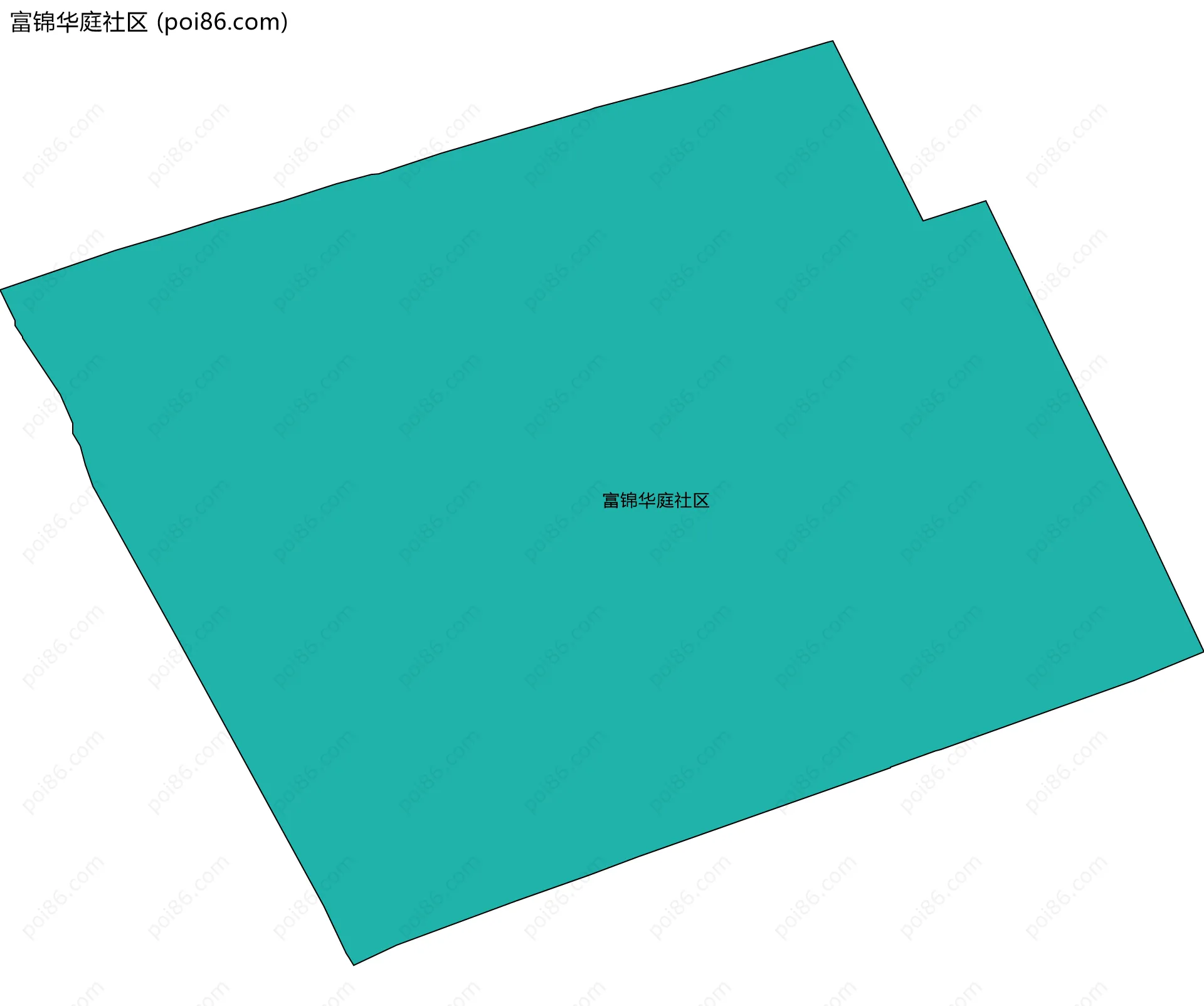富锦华庭社区边界地图