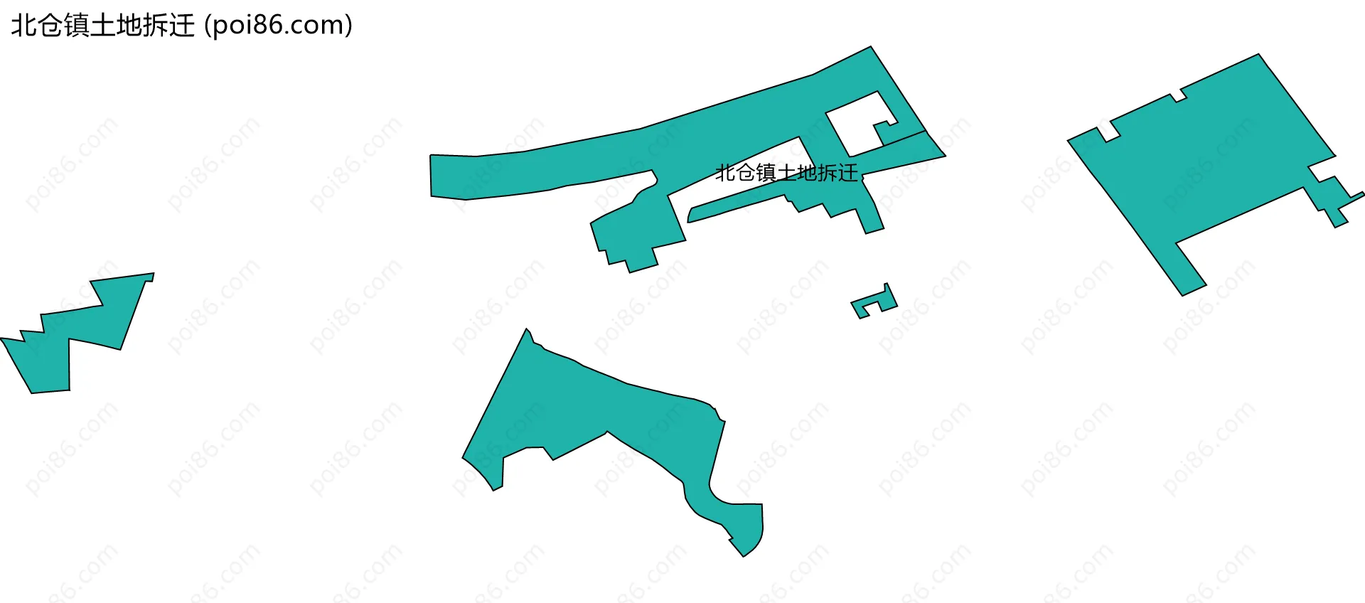 北仓镇土地拆迁边界地图