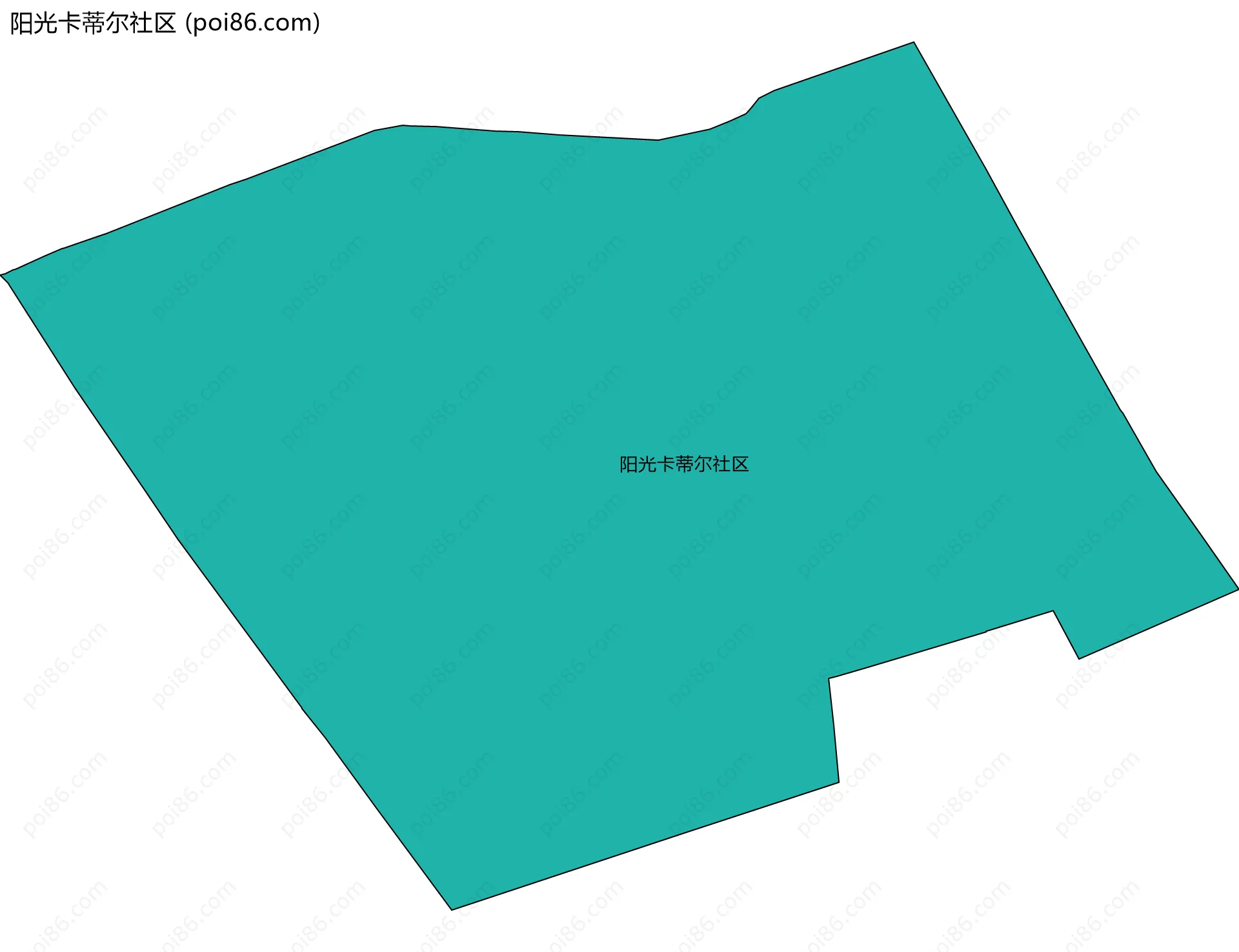 阳光卡蒂尔社区边界地图