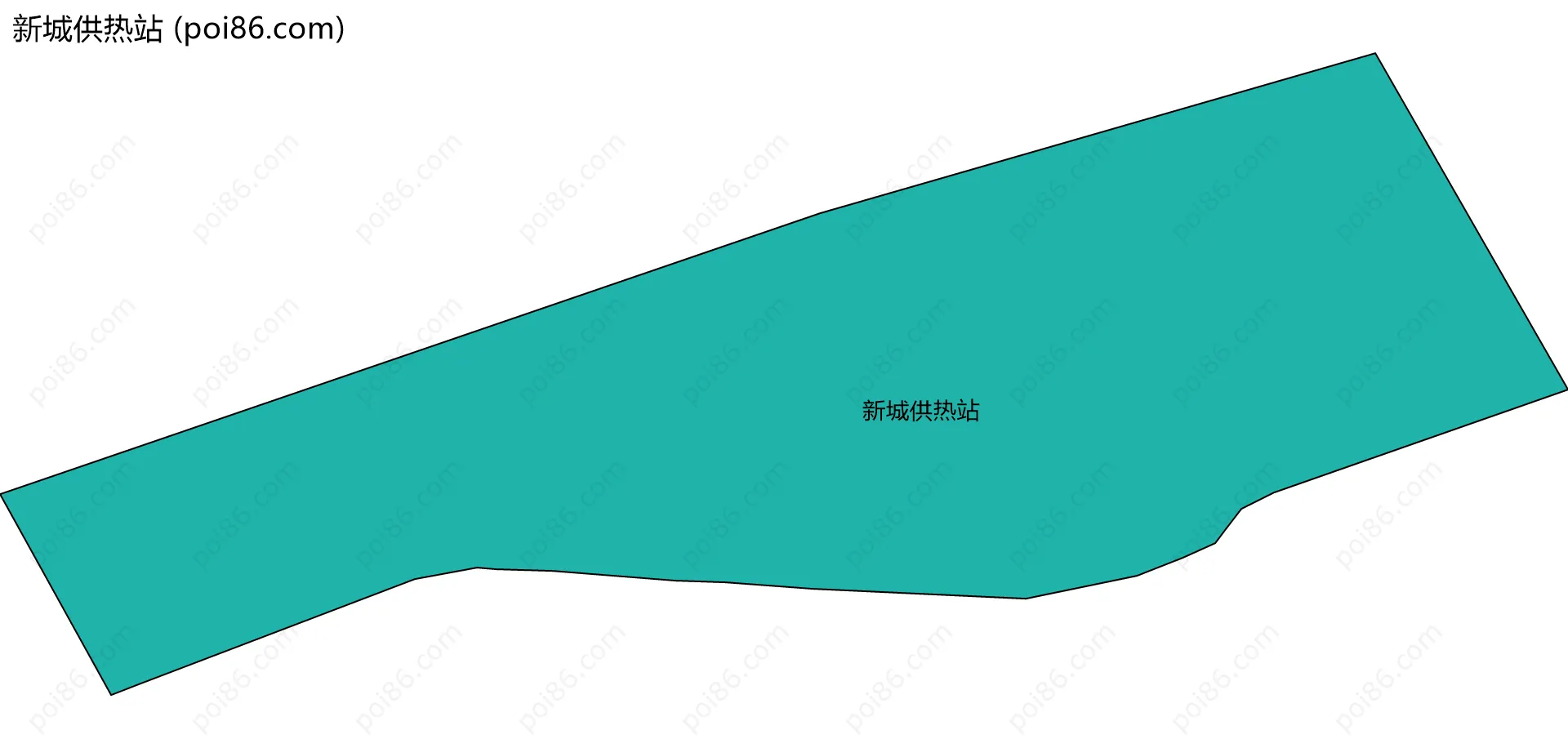 新城供热站边界地图