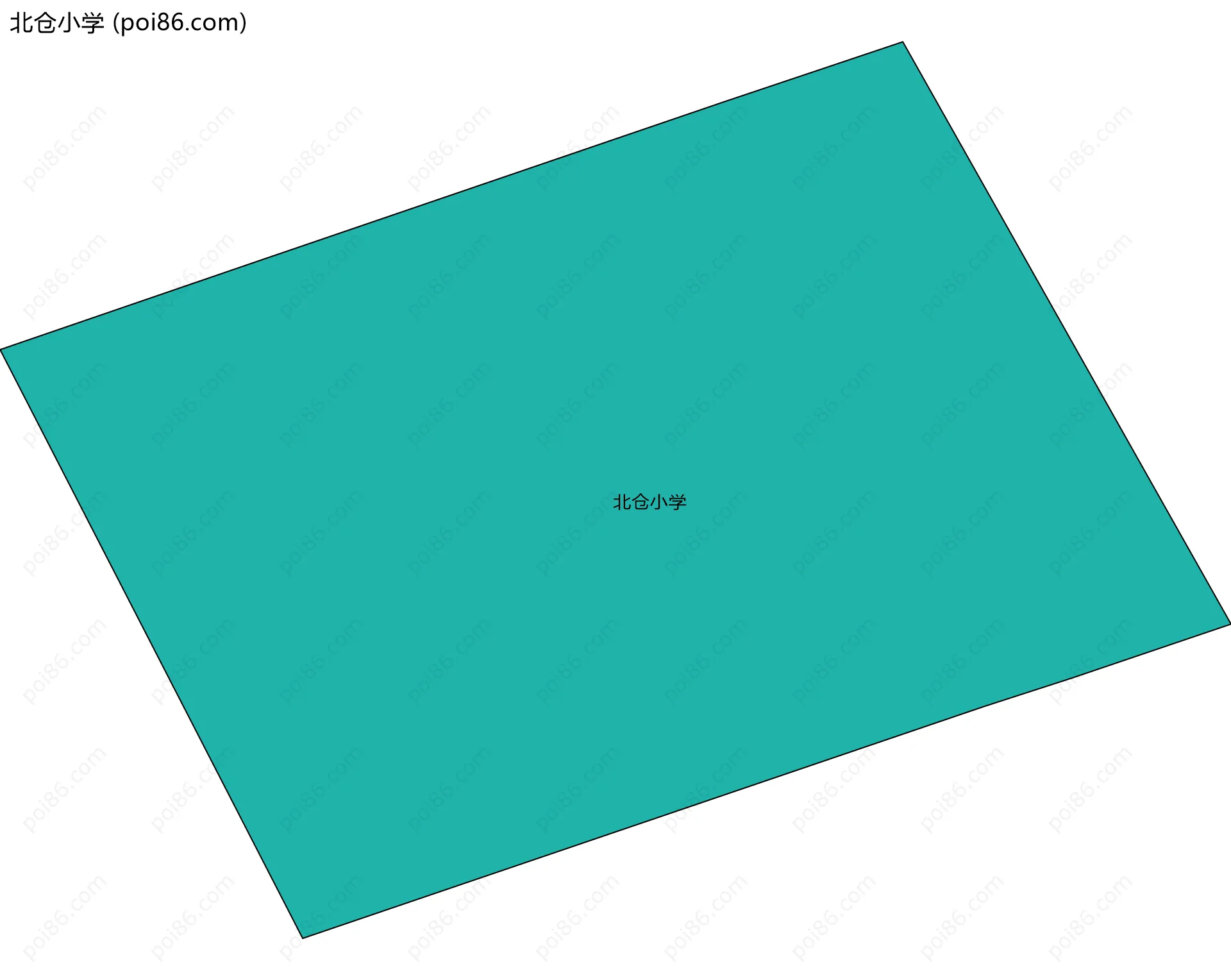 北仓小学边界地图