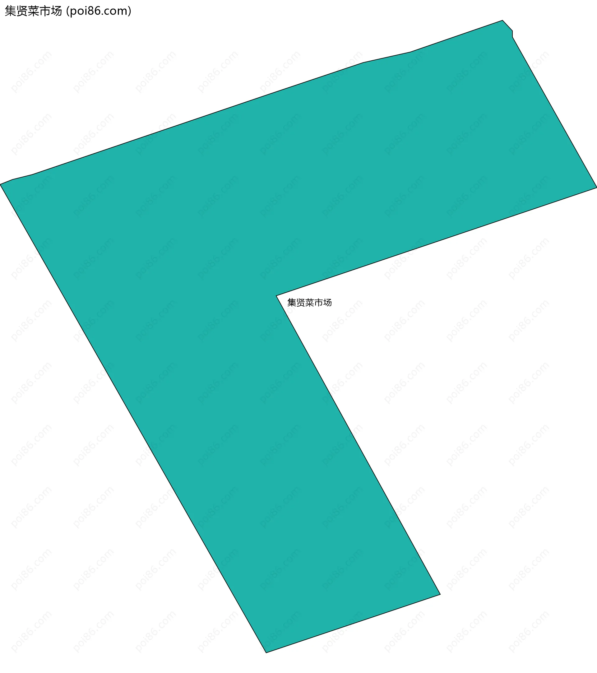 集贤菜市场边界地图