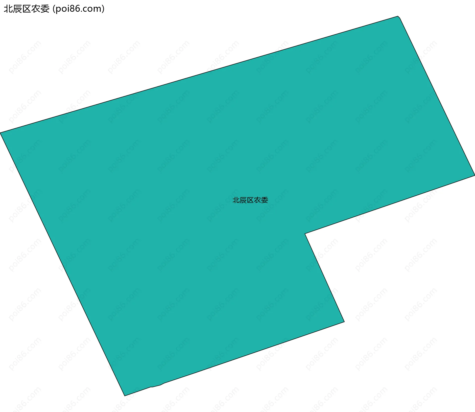 北辰区农委边界地图