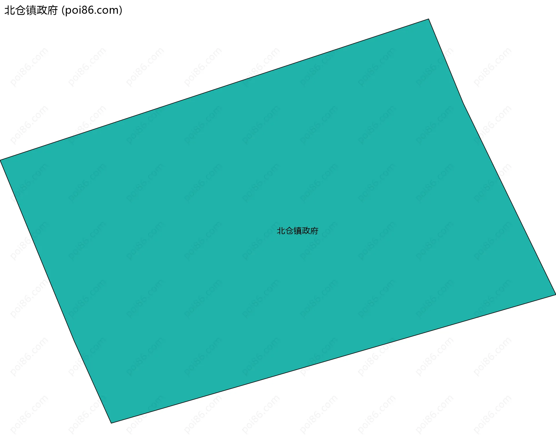 北仓镇政府边界地图