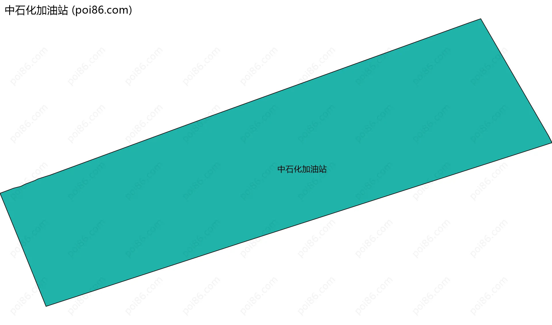 中石化加油站边界地图