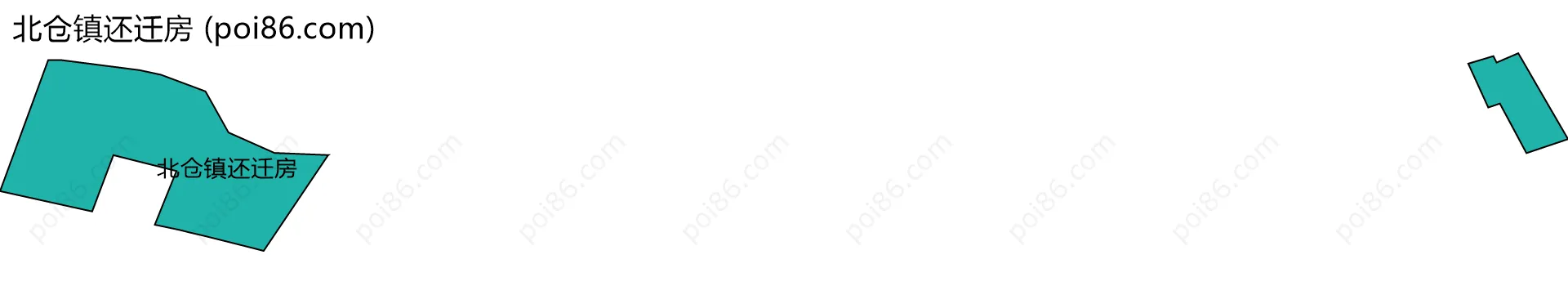 北仓镇还迁房边界地图