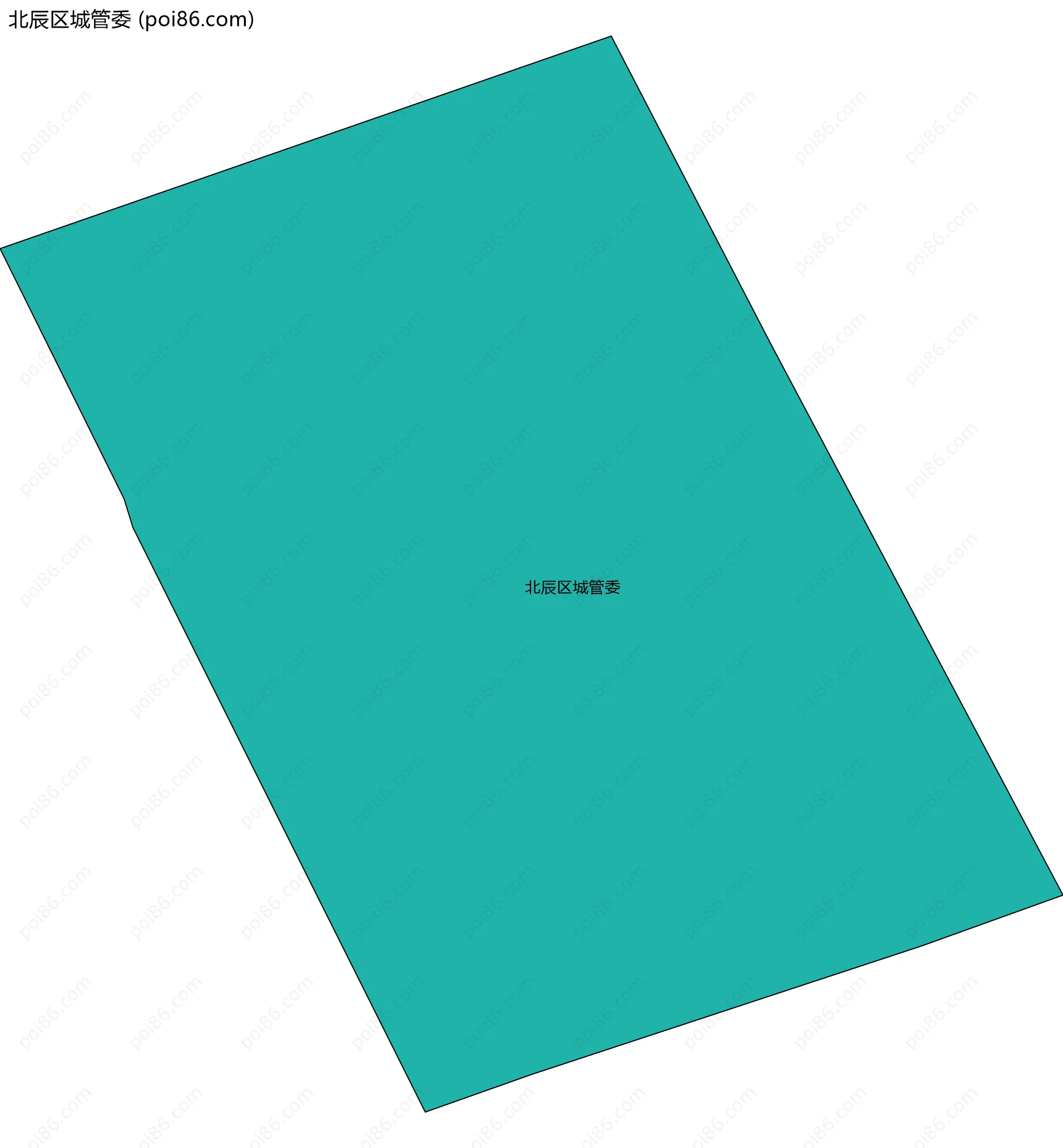 北辰区城管委边界地图