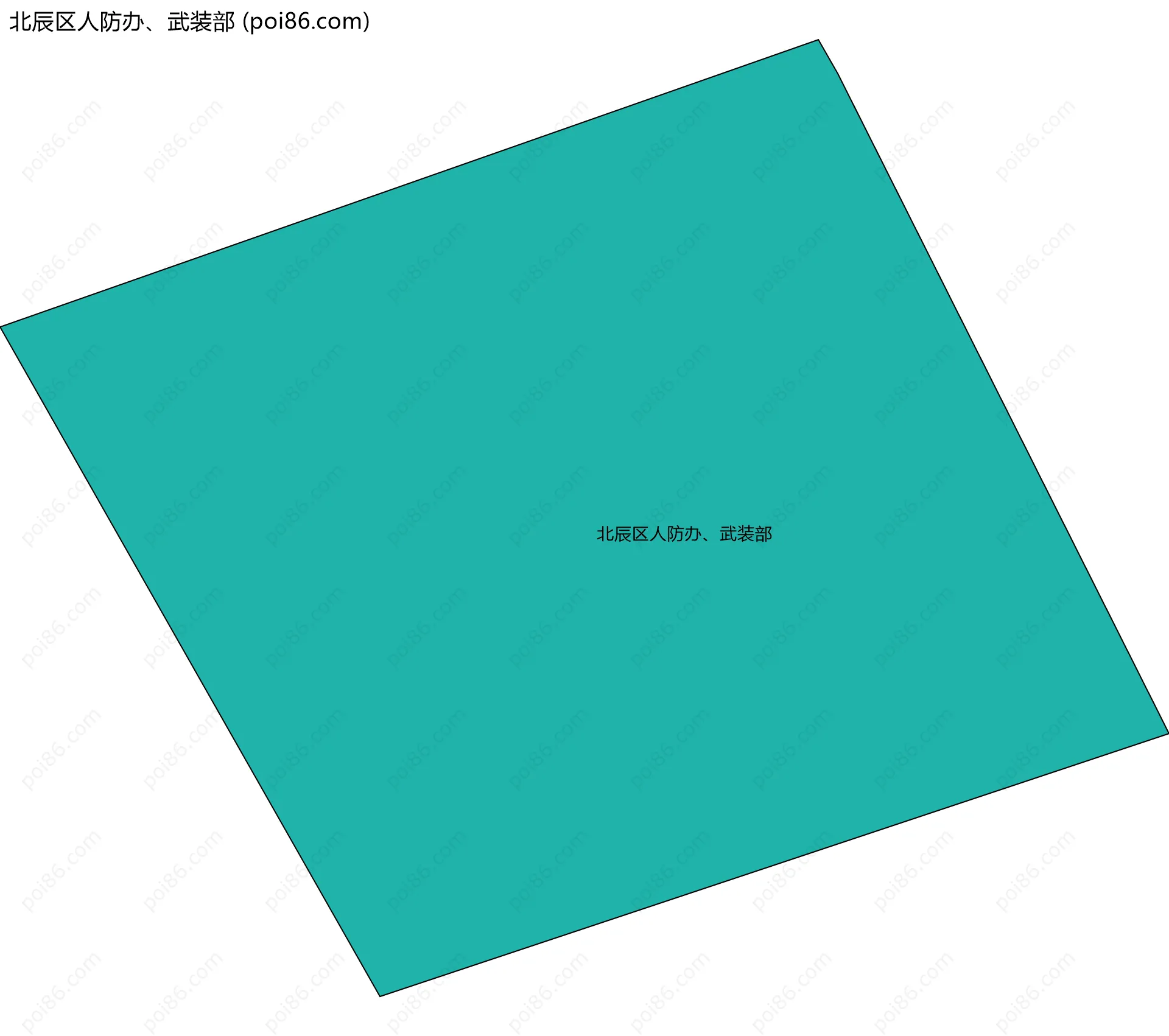 北辰区人防办、武装部边界地图