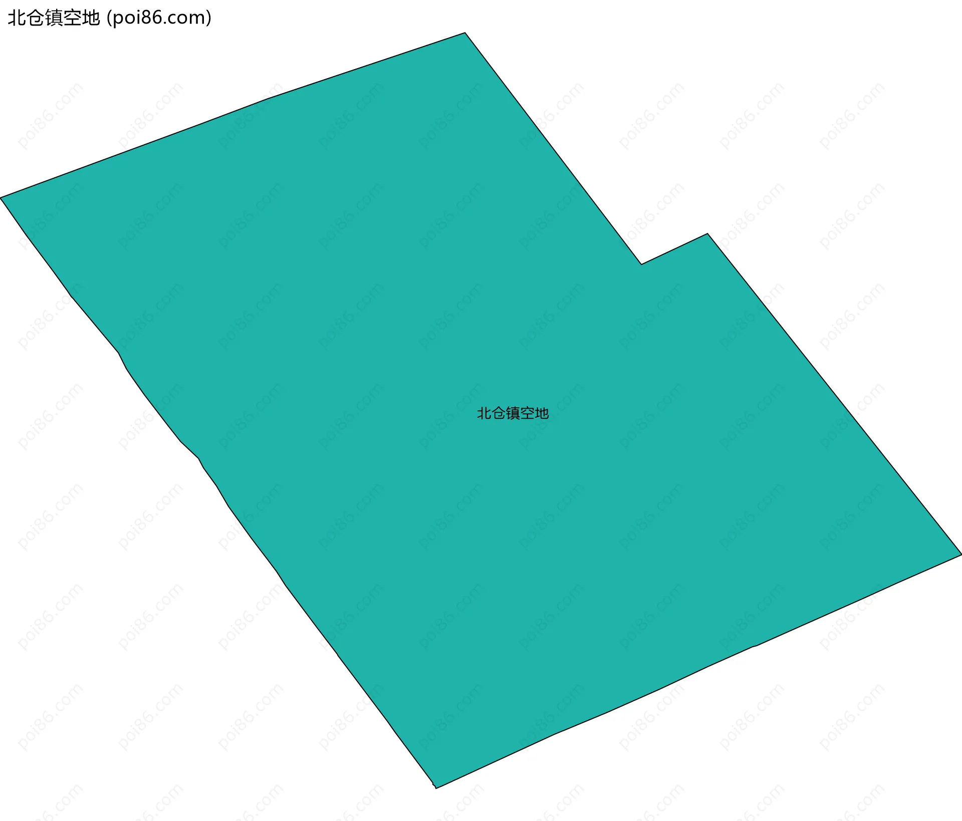 北仓镇空地边界地图