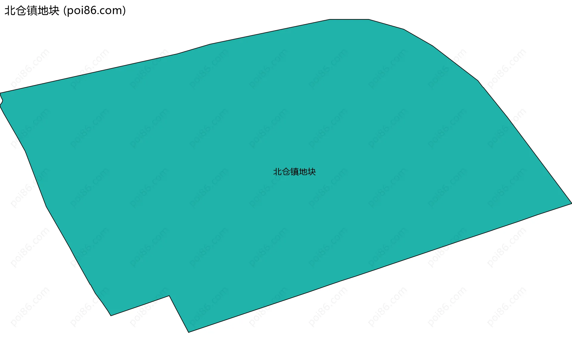 北仓镇地块边界地图