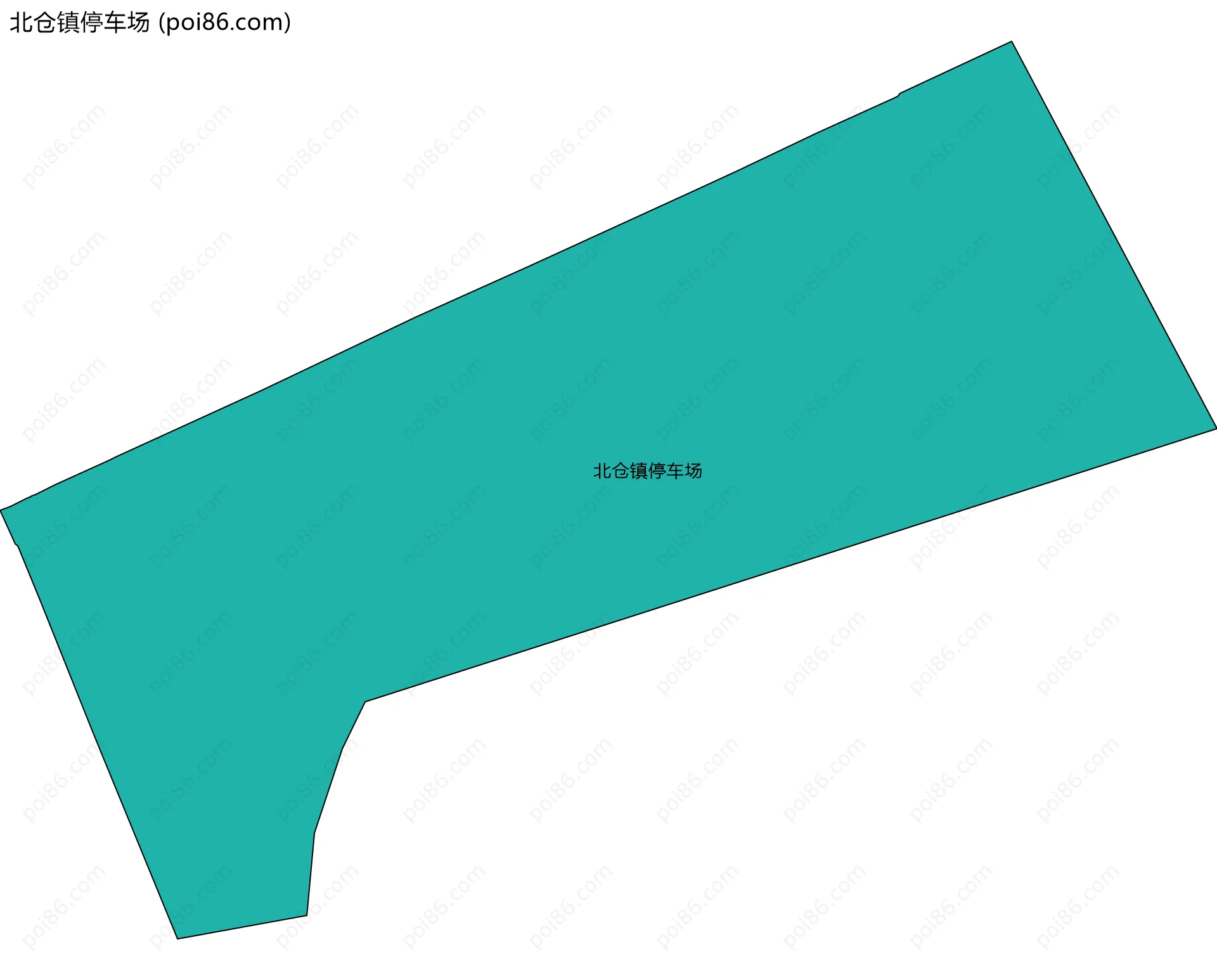北仓镇停车场边界地图