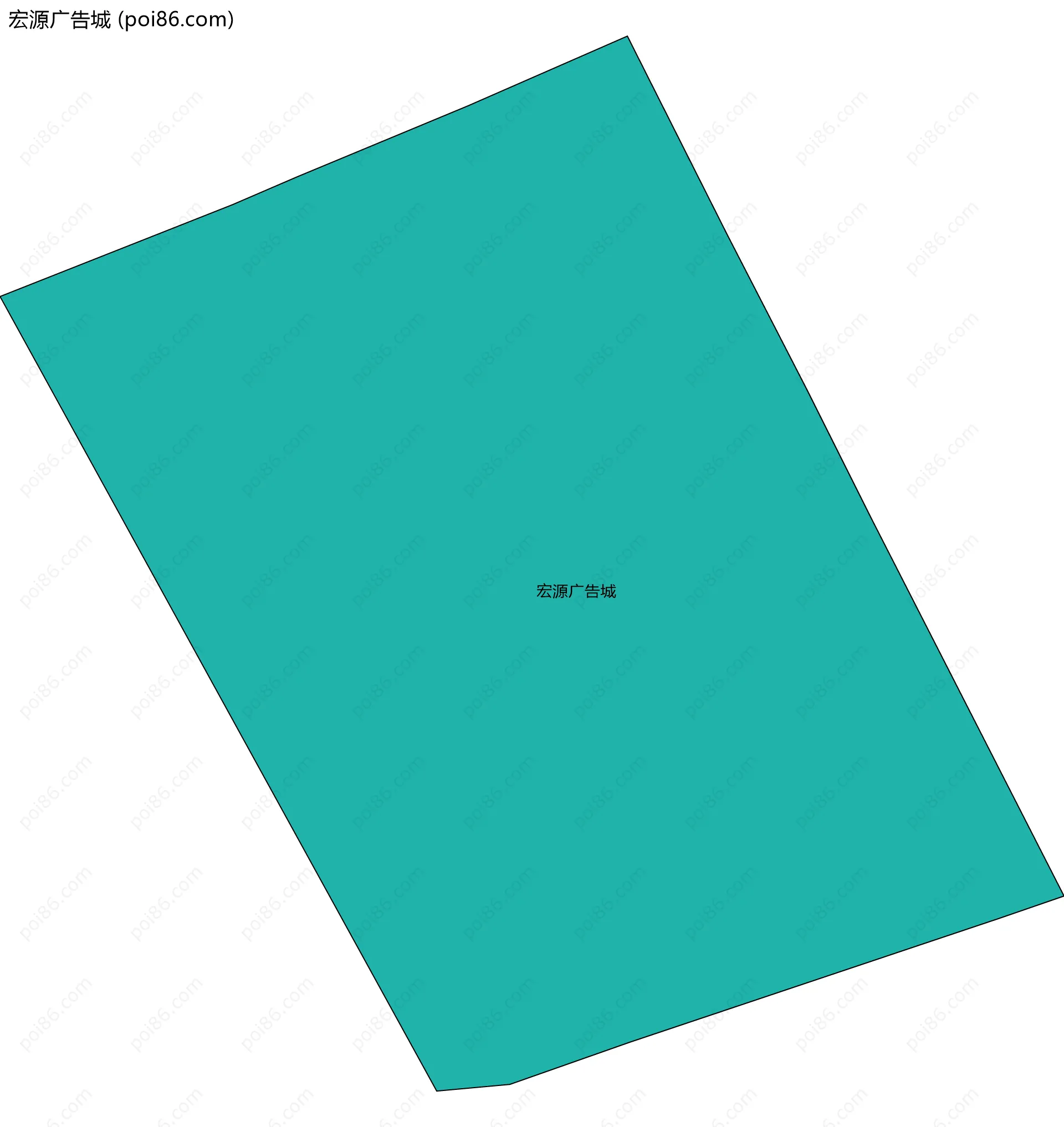 宏源广告城边界地图