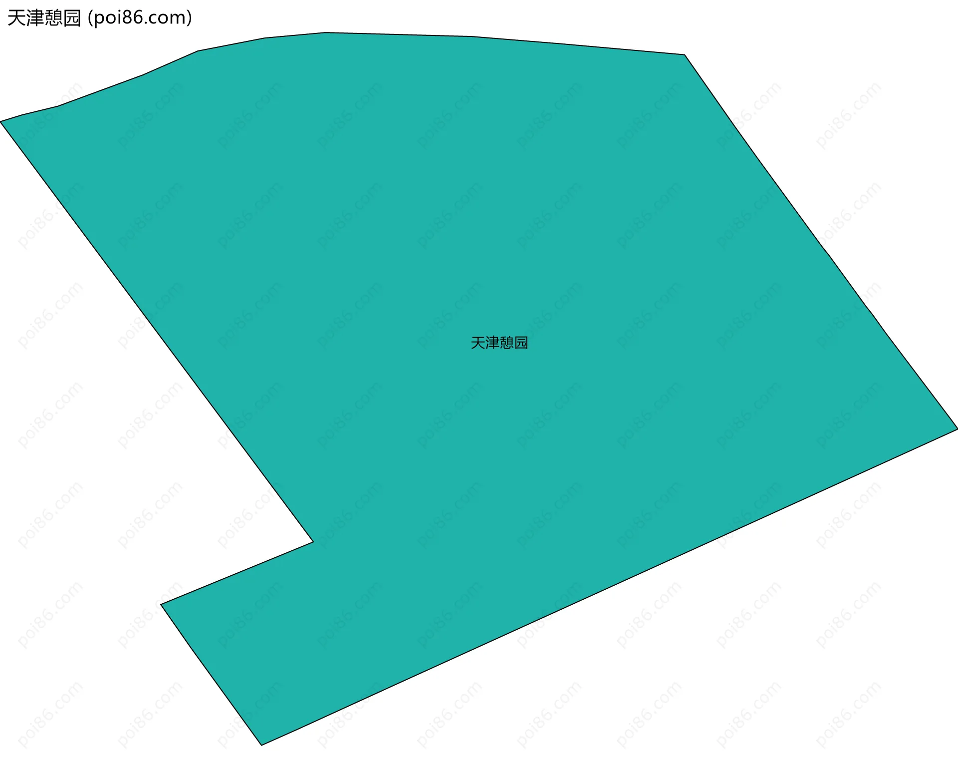 天津憩园边界地图