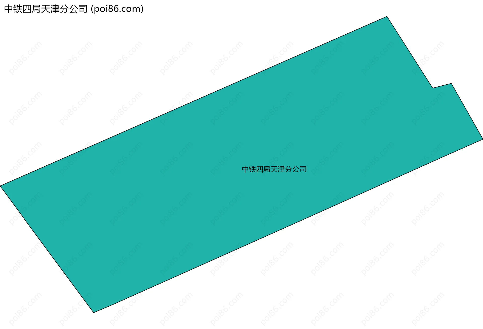 中铁四局天津分公司边界地图