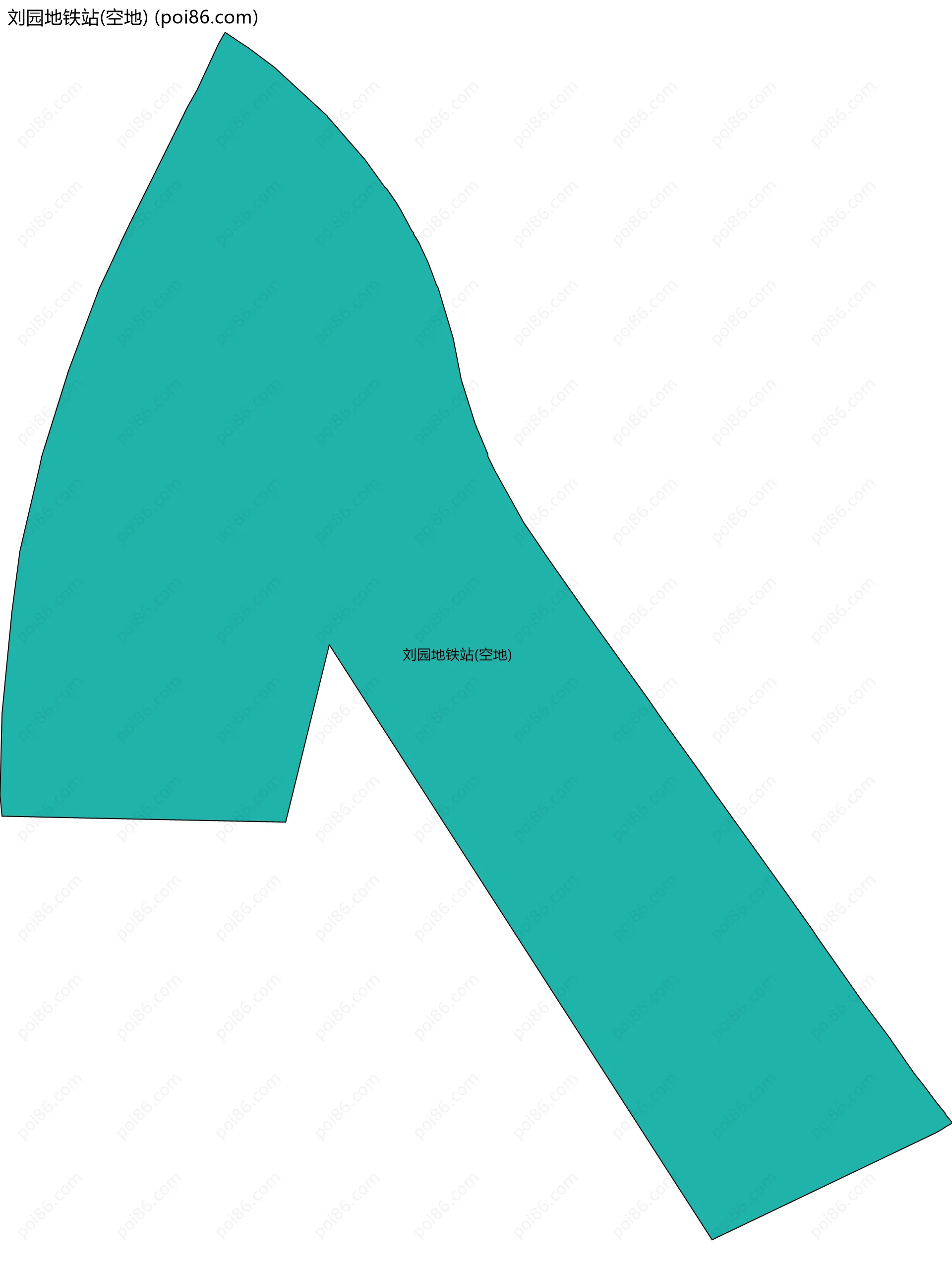 刘园地铁站(空地)边界地图