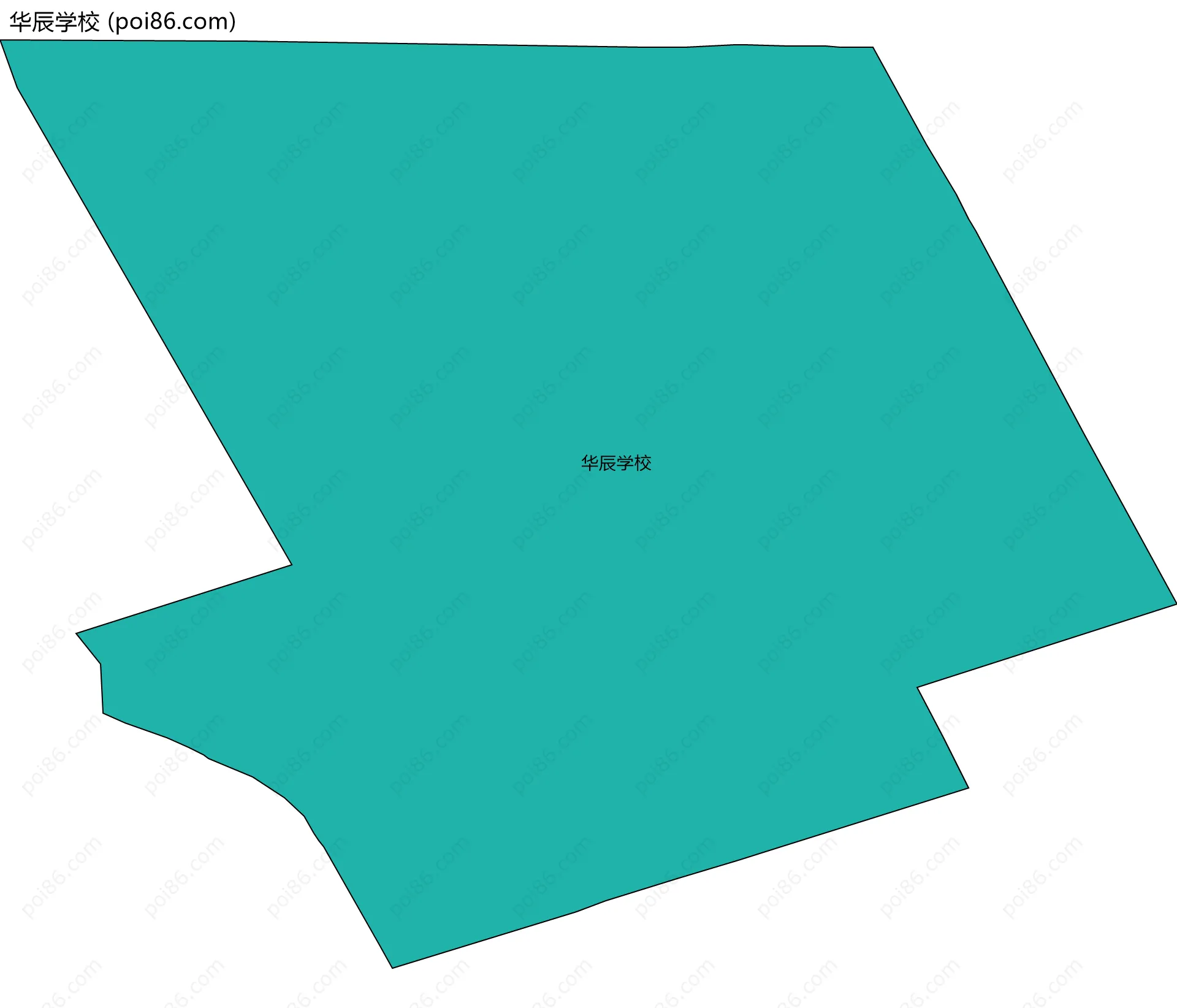 华辰学校边界地图