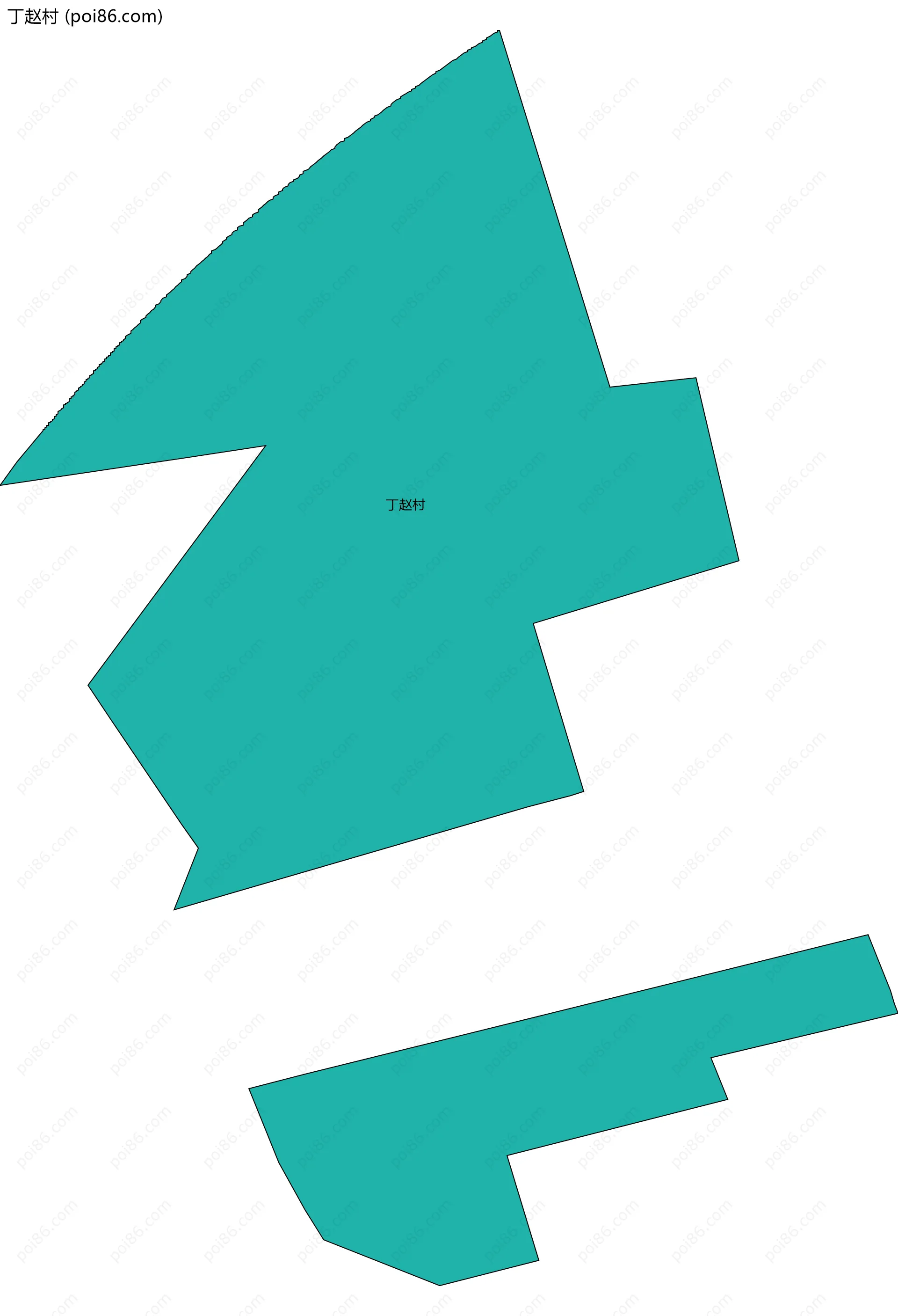 丁赵村边界地图