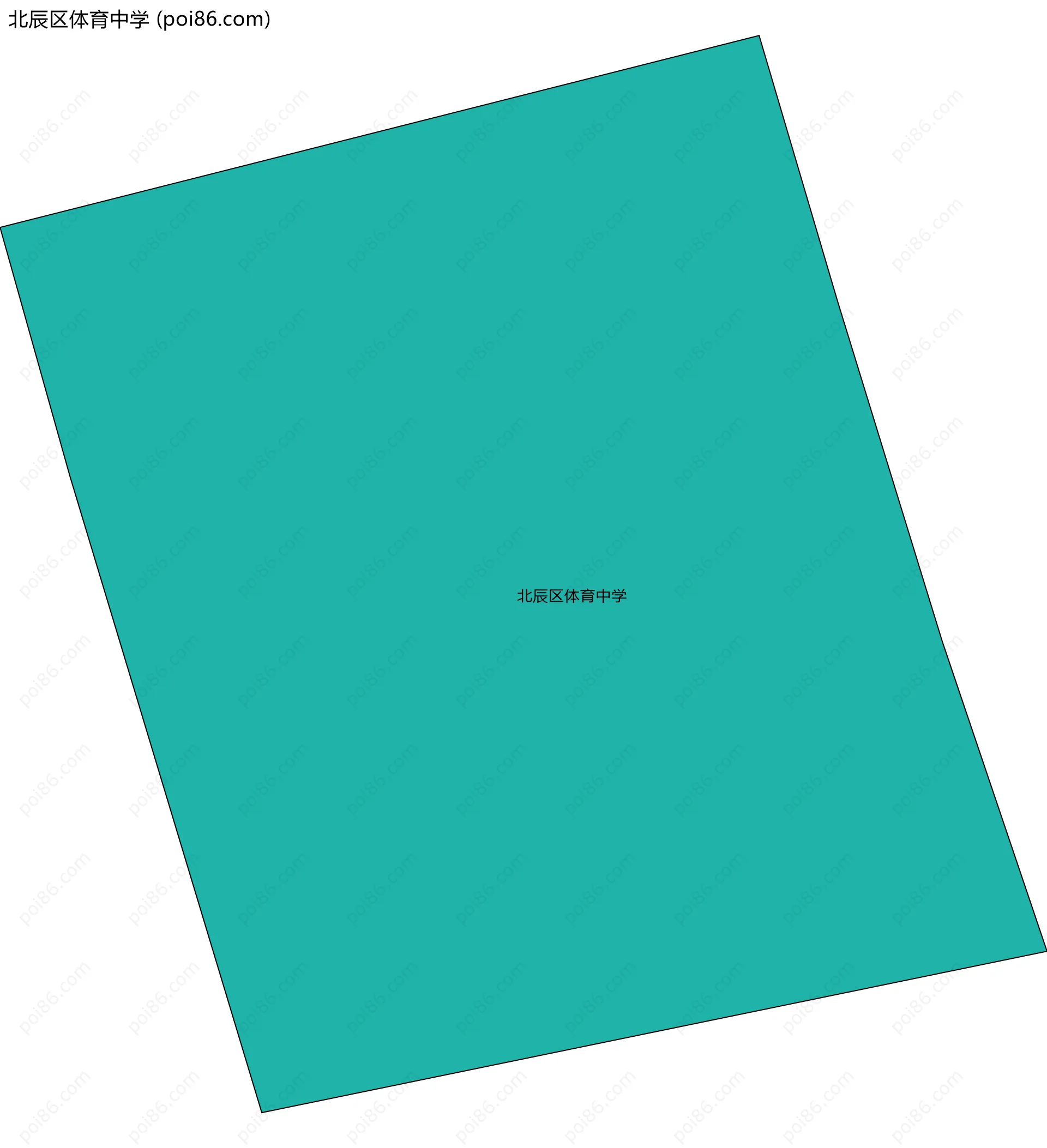 北辰区体育中学边界地图